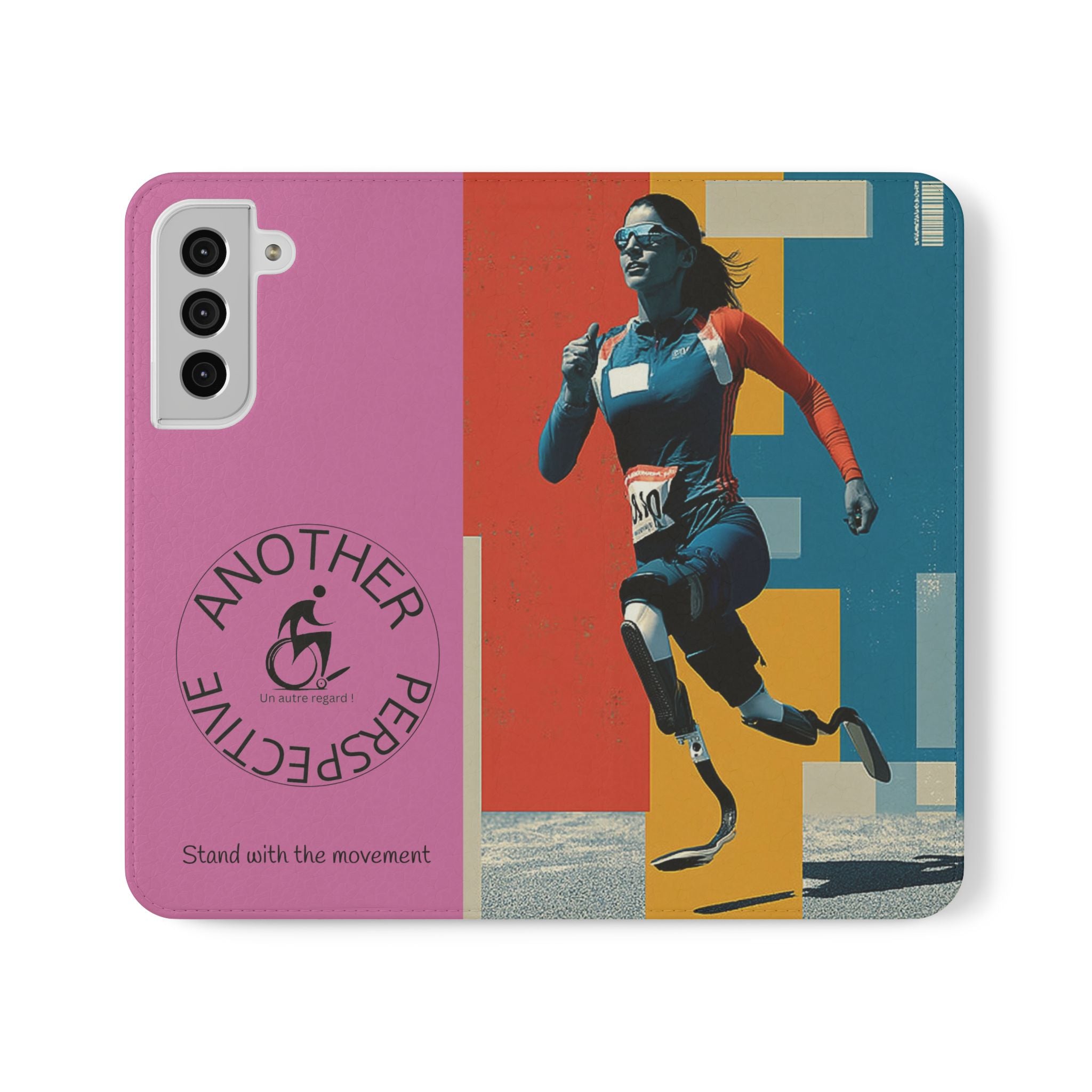 Empowering Flip Cases for Smartphones Course| Stand with the Movement, Stylish Phone Cover, Unique Gift, Inclusive Design, Support Accessibility