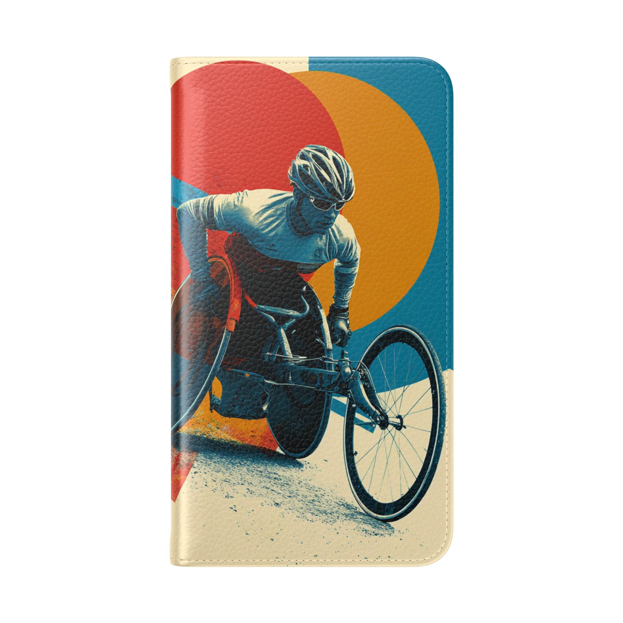 Mobility Advocate Flip Case for Phone Wheelchair, Supportive Gift for Activists, Stylish Wallet Phone Case, Perfect for Everyday Use