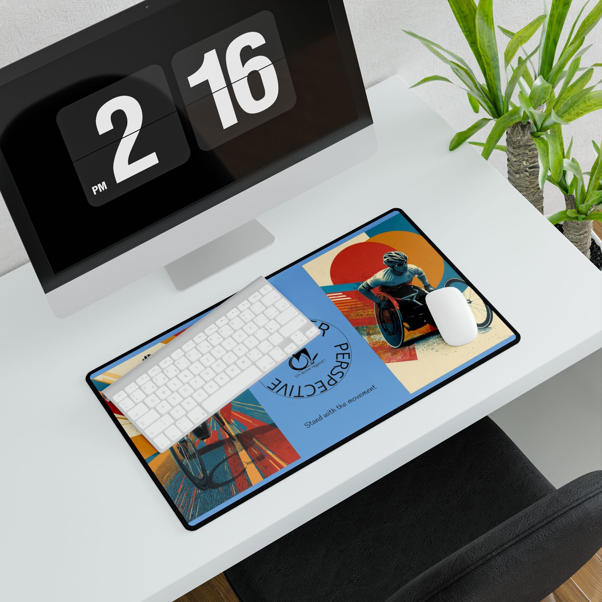 Adaptive Wheelchair Course Desk Mat - Another Perspective | Motivational Workspace Décor, Office Gift, Inspirational Desk Pad, Home Office Decor, [...]