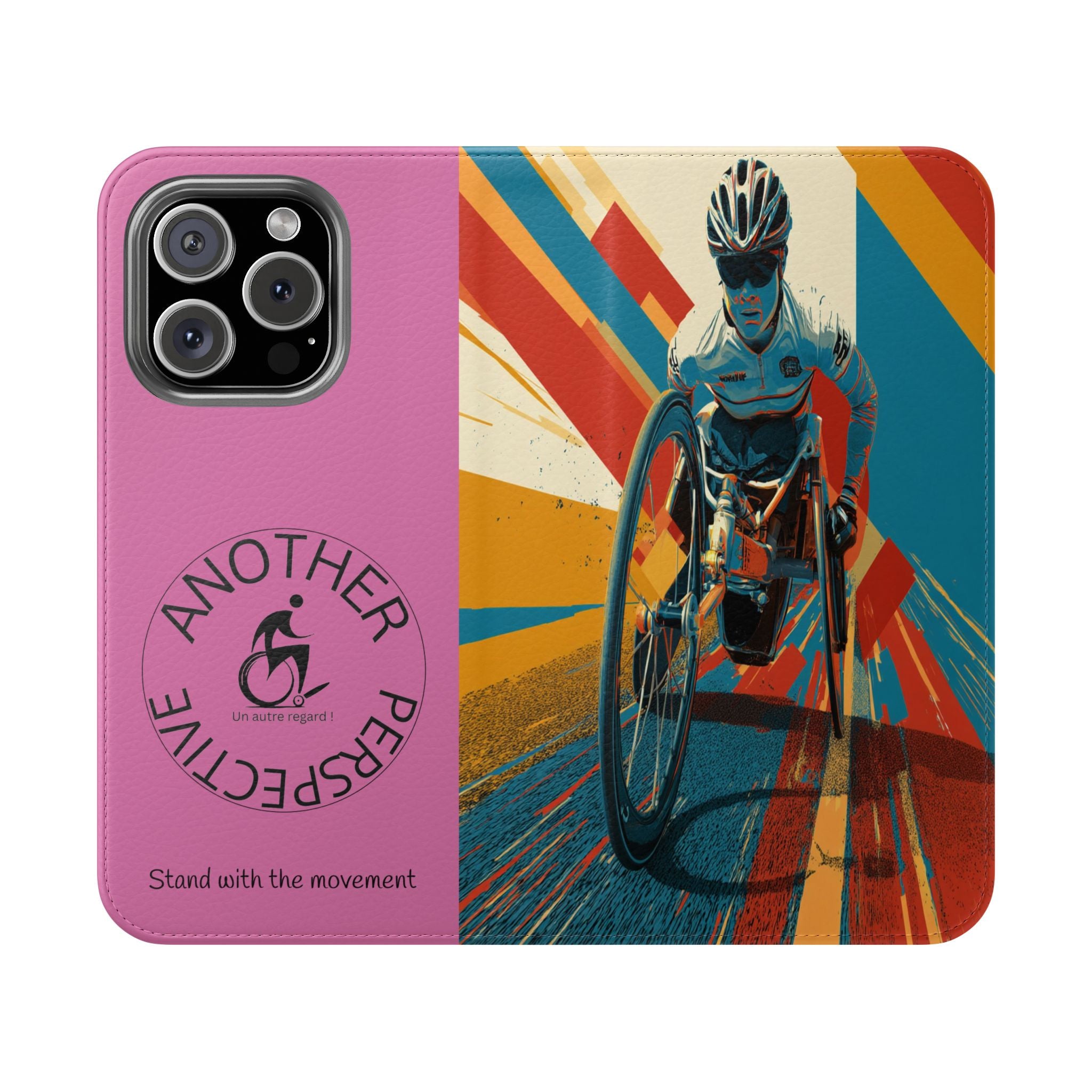 Inclusive Flip Cases for All Wheelchair, Phone Wallet, Strong & Stylish, Stand with the Movement, Perfect Gift, Everyday Use
