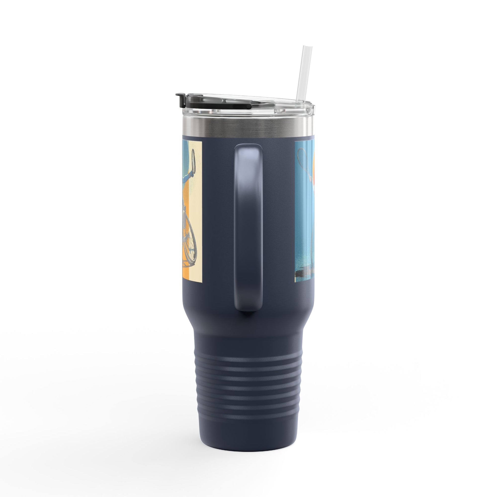 Vibrant Insulated Travel Mug, 40oz | Stylish Drinkware for Outdoor Adventures, Sports, Travel, Gifts