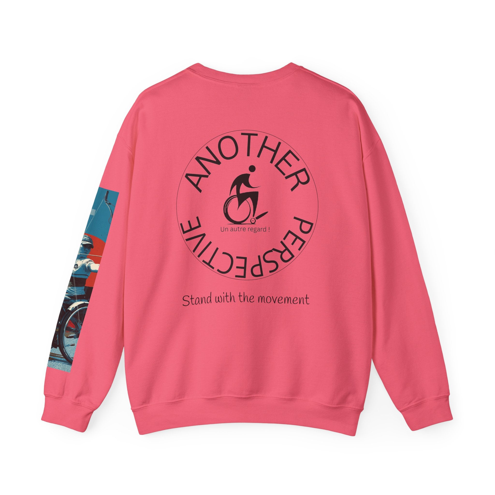 nclusive WheelChair Archery Sports Themed Sweatshirt for Empowerment, Unisex Heavy Blend Crewneck, Inspirational Gift for Activists