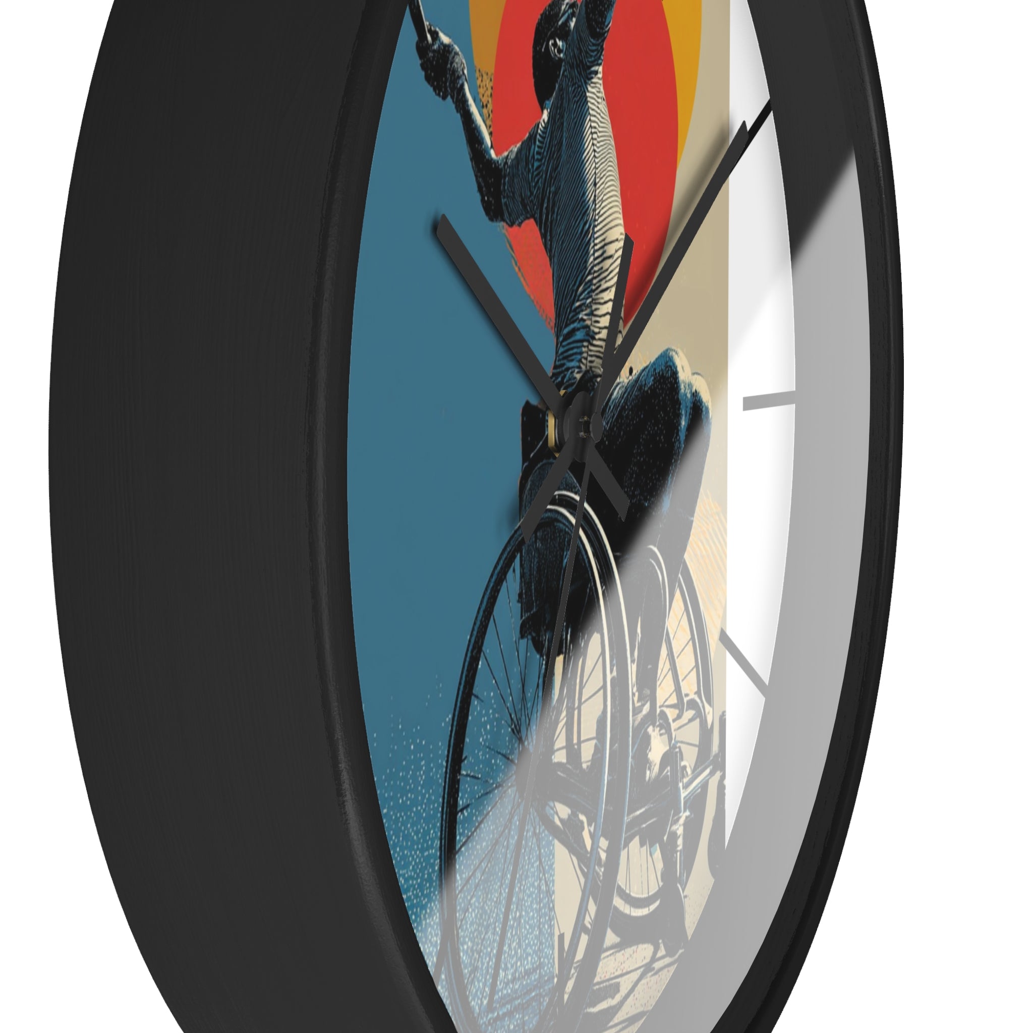 Motivational Sports Tennis Wall Clock, Inspirational Decor for Athletes, Fitness Gift, Perfect for Home Gym, Competition, or Office