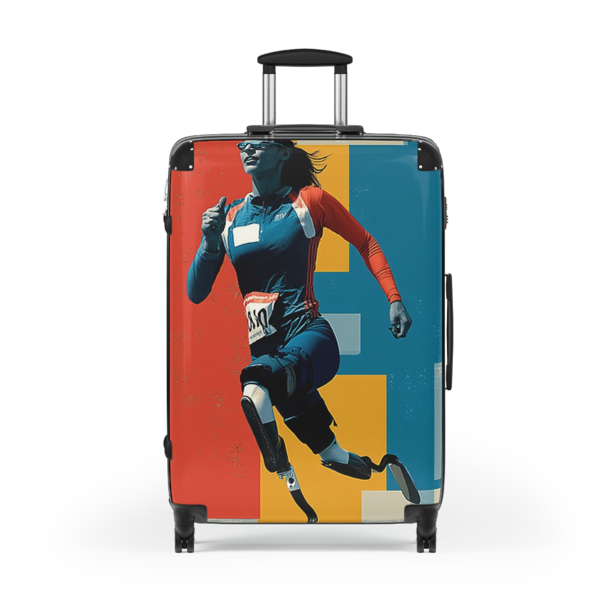 Wheelchair Course Athlete Suitcase - Travel Gear for Adaptive Sports, Unique Luggage, Inspirational Gift, Mobility Travel, Adventure Bag