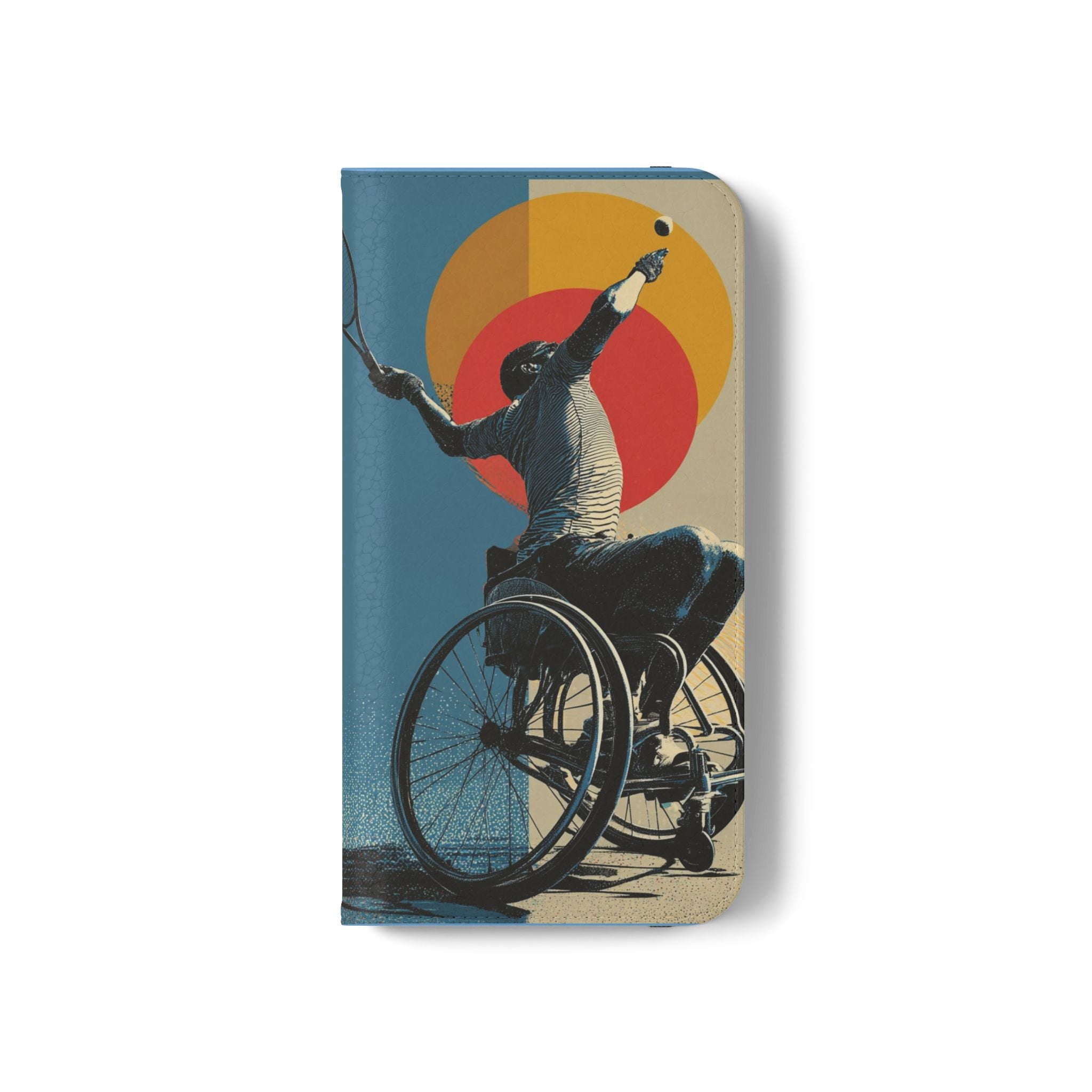 Sporty Flip Case for Athletes Tennis, Phone Wallet Cover, Stylish Mobile Case, Perfect Gift for Sports Fans, Functional Design