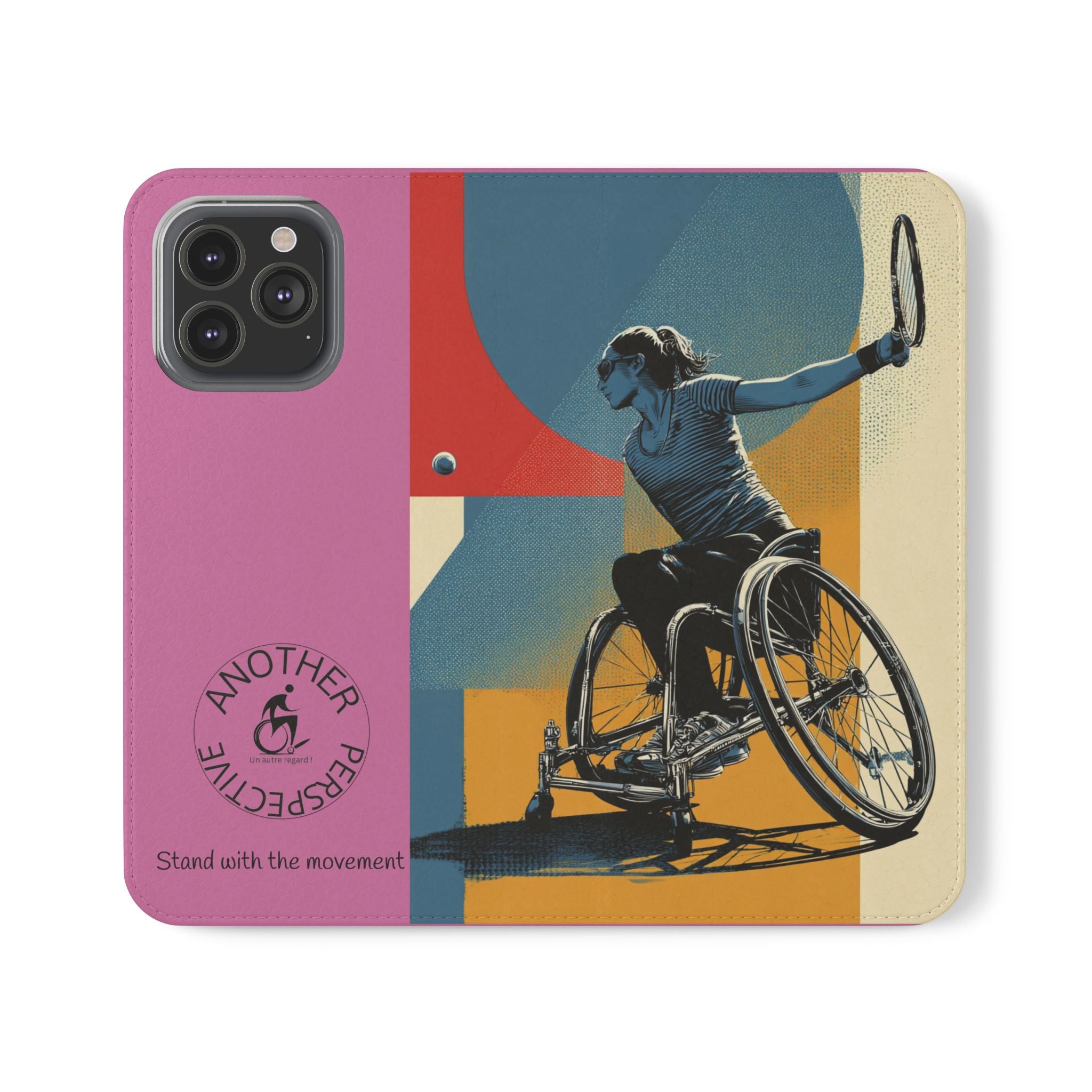 Sporty Flip Case for Athletes Tennis, Phone Wallet Cover, Stylish Mobile Case, Perfect Gift for Sports Fans, Functional Design
