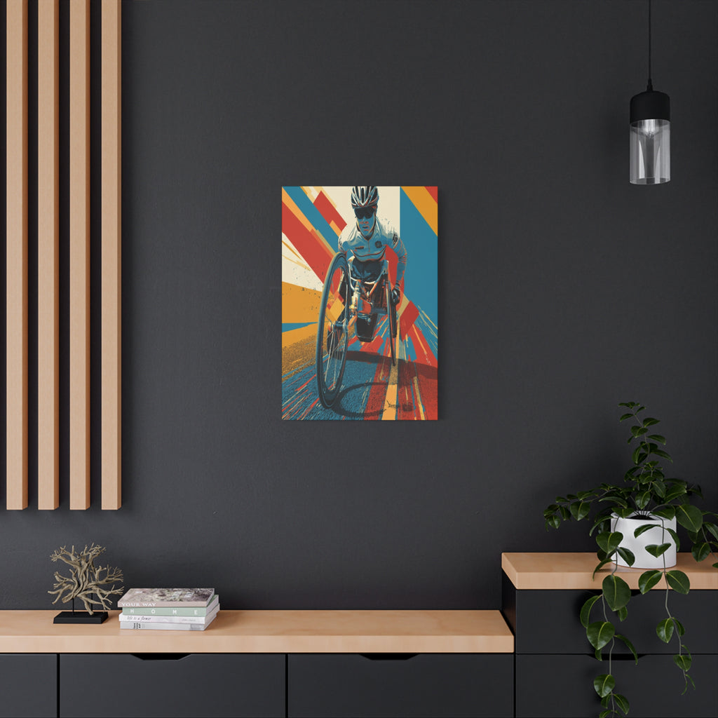 Empowering Wheelchair Athlete Canvas Art, Inspirational Wall Decor, Motivational Home Decor, Unique Gift for Sports Enthusiasts, [...]