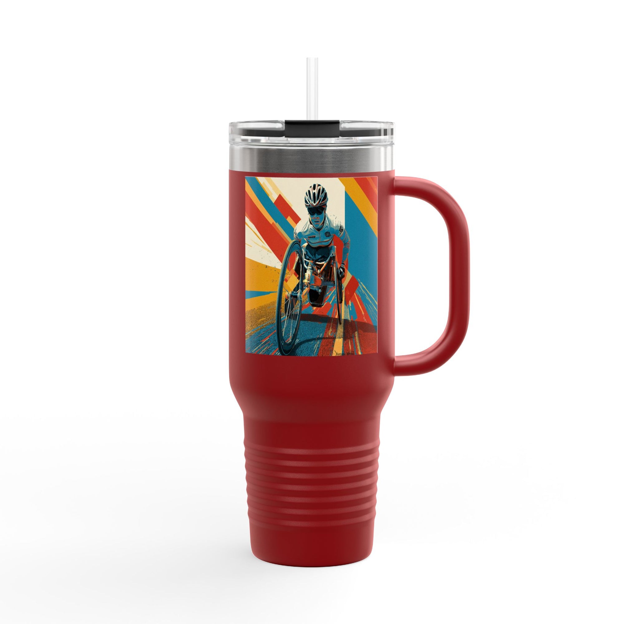 Vibrant Insulated Travel Mug, 40oz | Stylish Drinkware for Outdoor Adventures, Sports, Travel, Gifts