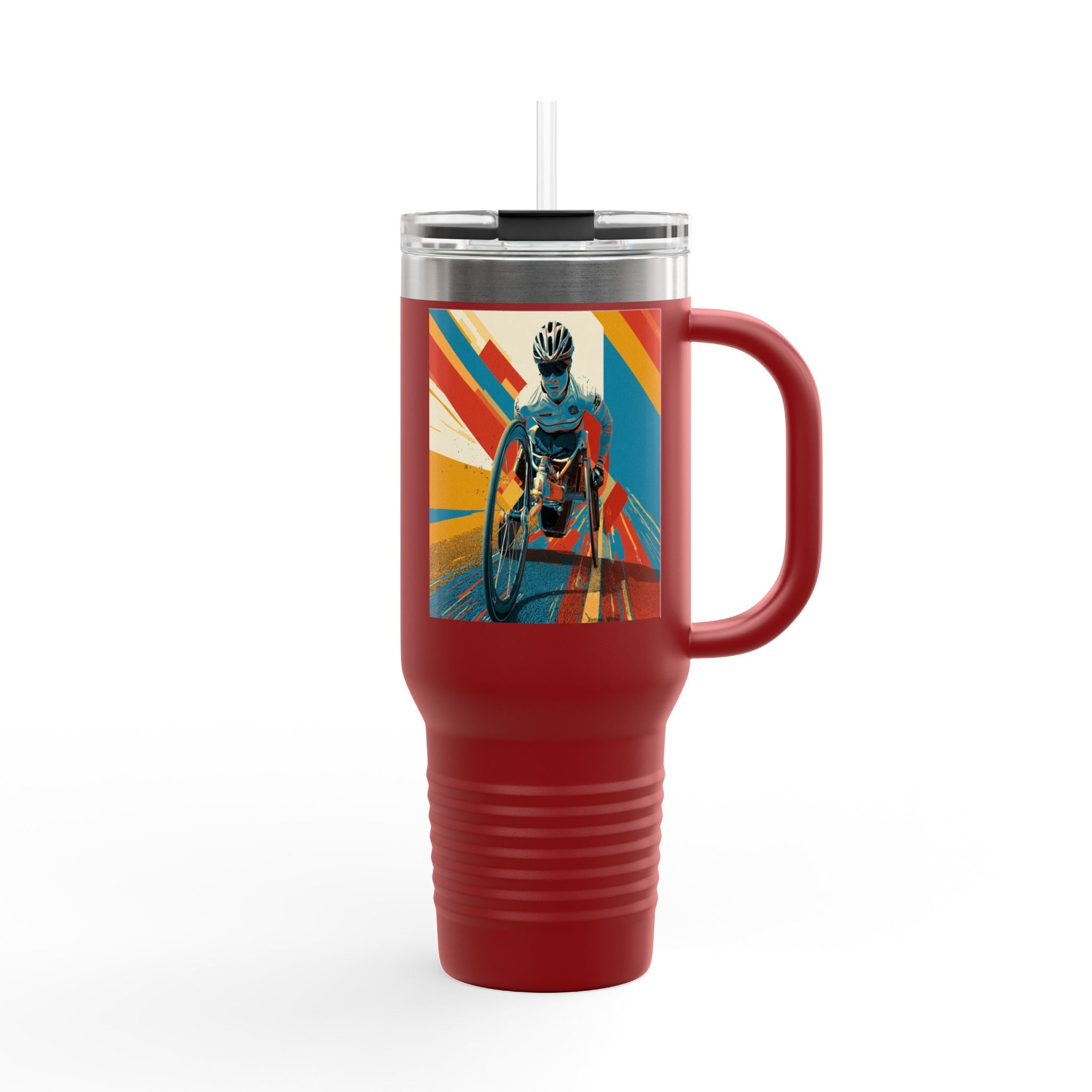 Vibrant Insulated Travel Mug, 40oz | Stylish Drinkware for Outdoor Adventures, Sports, Travel, Gifts