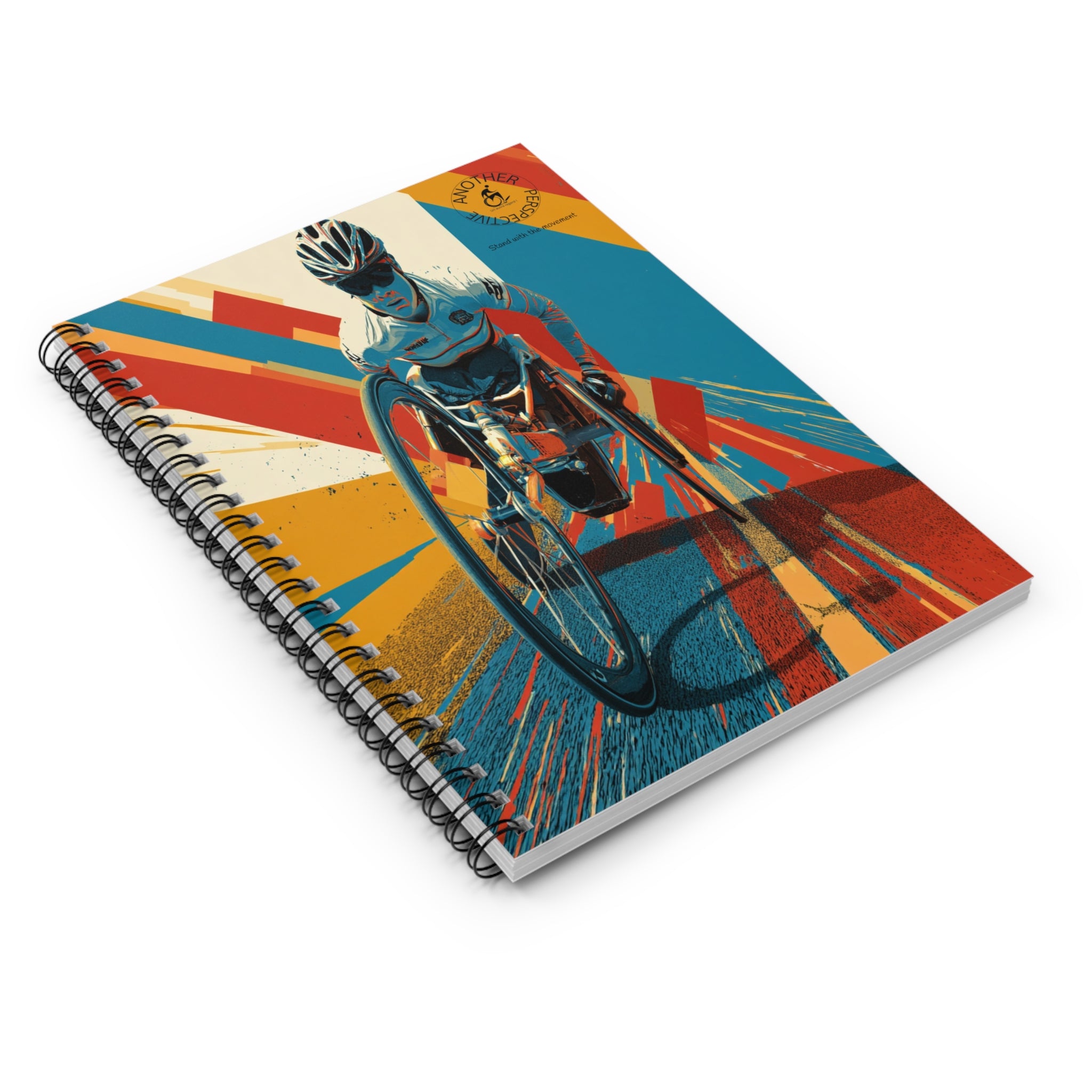 Inspirational Spiral Notebook Wheelchair Course- Empowering Artwork, Ideal for Goal-Setting, Journaling, Gifts for Athletes, Rehab Tools, Women's Empowerment