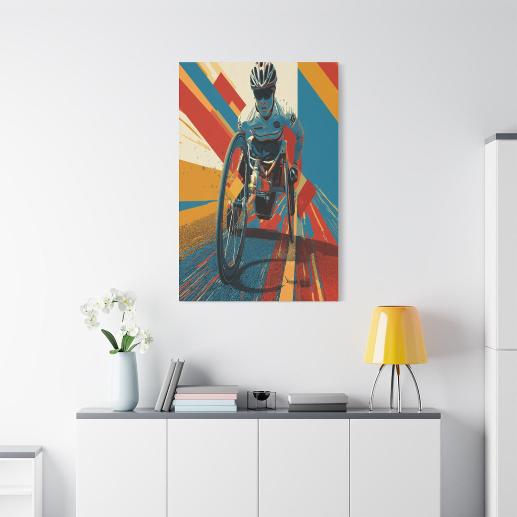 Empowering Wheelchair Athlete Canvas Art, Inspirational Wall Decor, Motivational Home Decor, Unique Gift for Sports Enthusiasts, [...]