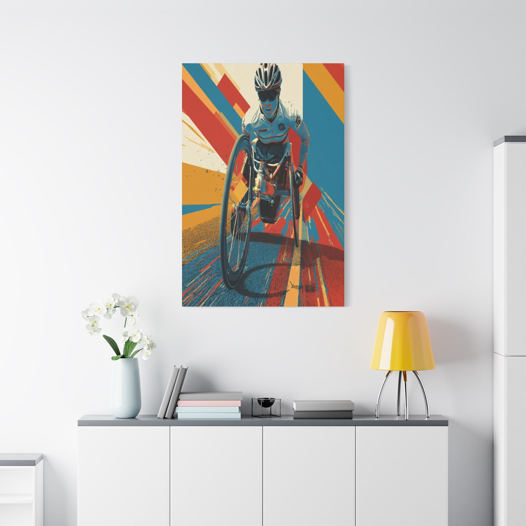 Empowering Wheelchair Athlete Canvas Art, Inspirational Wall Decor, Motivational Home Decor, Unique Gift for Sports Enthusiasts, [...]