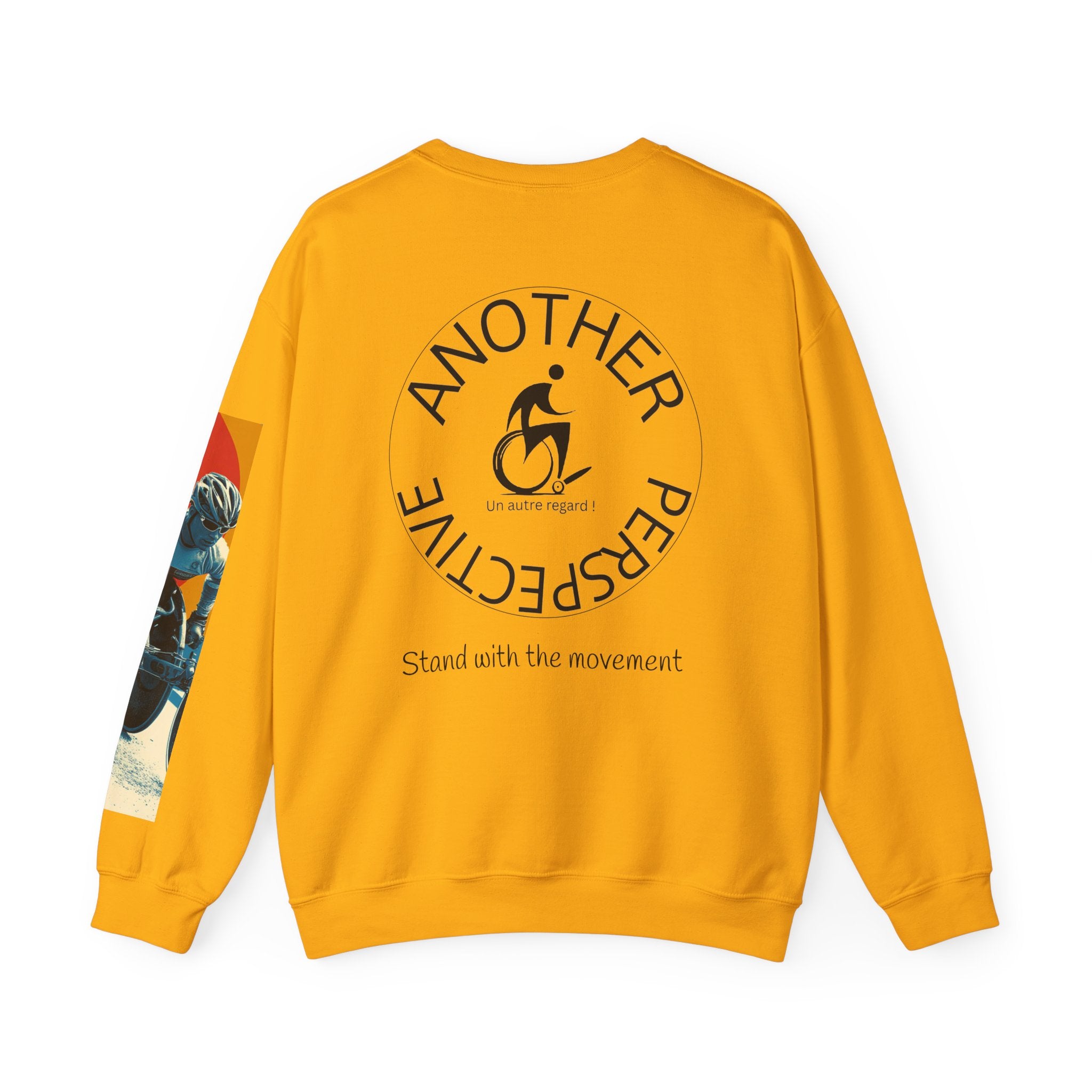Inclusive WheelChair Course Sports Themed Sweatshirt for Empowerment, Unisex Heavy Blend Crewneck, Inspirational Gift for Activists