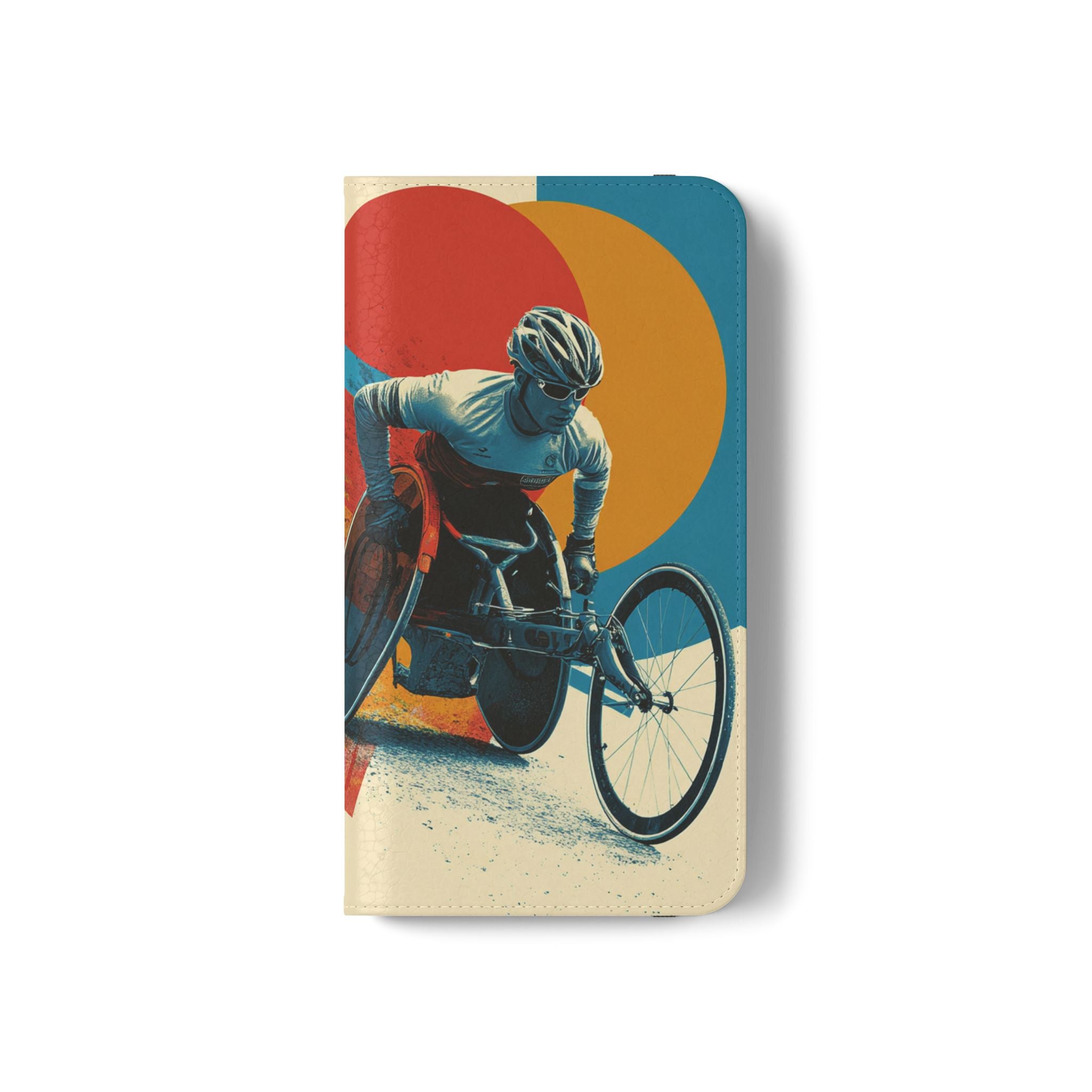 Mobility Advocate Flip Case for Phone Wheelchair, Supportive Gift for Activists, Stylish Wallet Phone Case, Perfect for Everyday Use