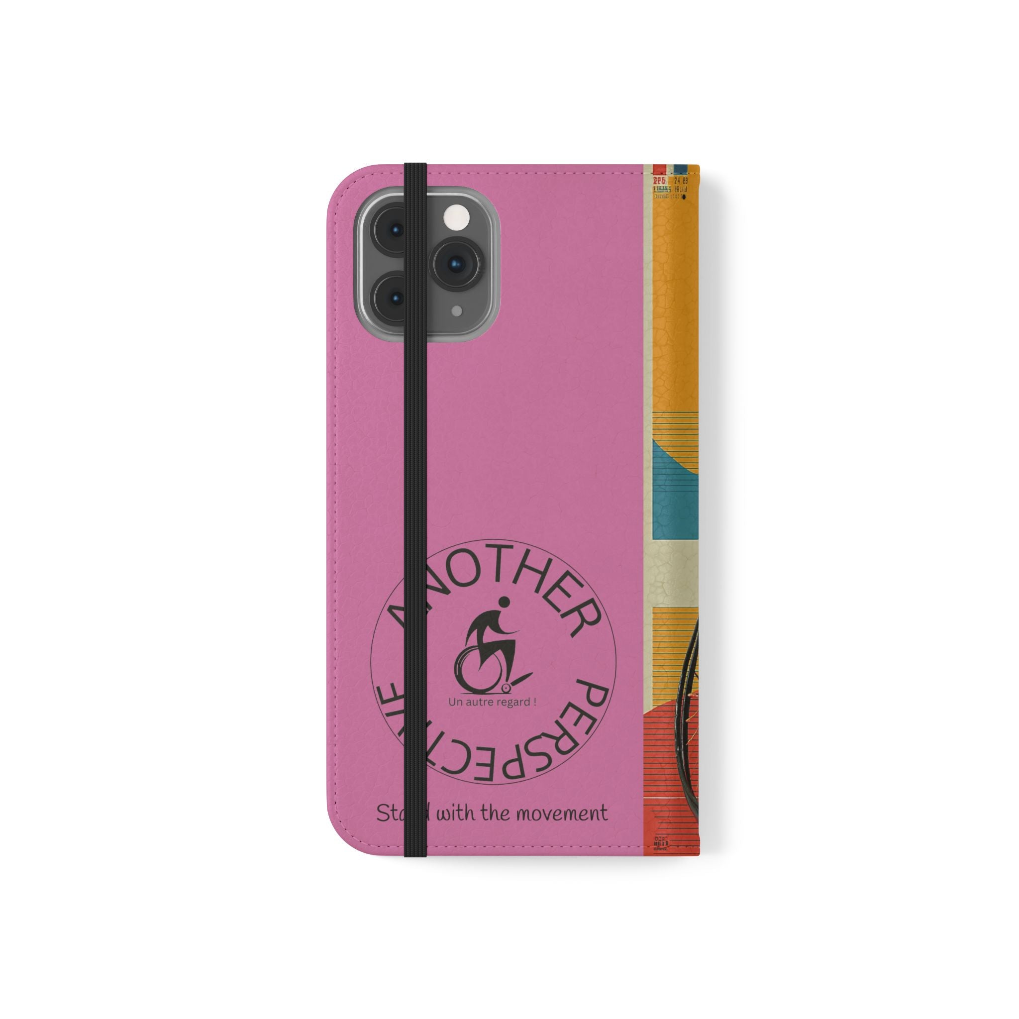 Sporty Flip Case for Wheelchair Basket Athletes, Phone Cover, Active Lifestyle Accessory, Gift for Sports Lovers, Personalized Case