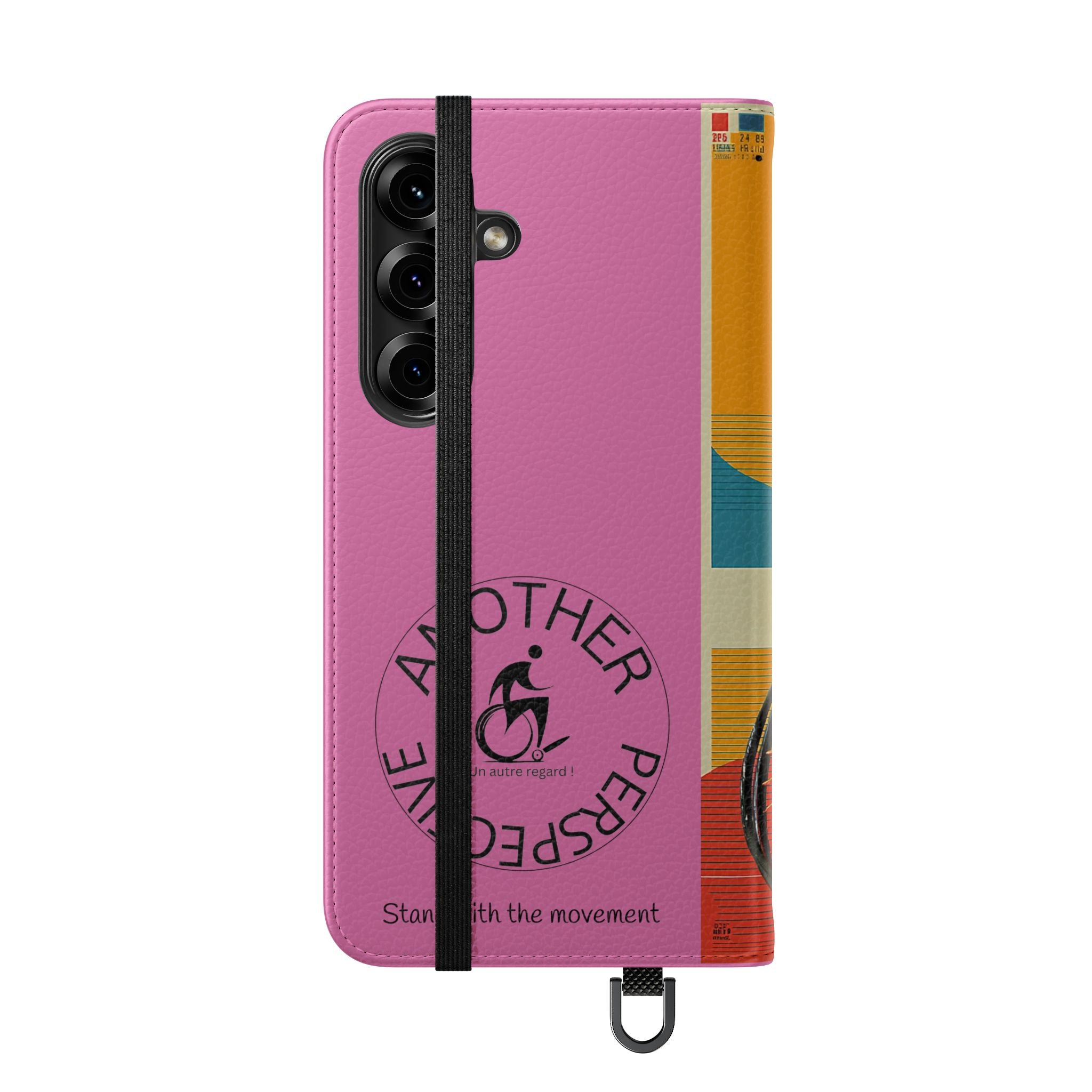 Sporty Flip Case for Wheelchair Basket Athletes, Phone Cover, Active Lifestyle Accessory, Gift for Sports Lovers, Personalized Case