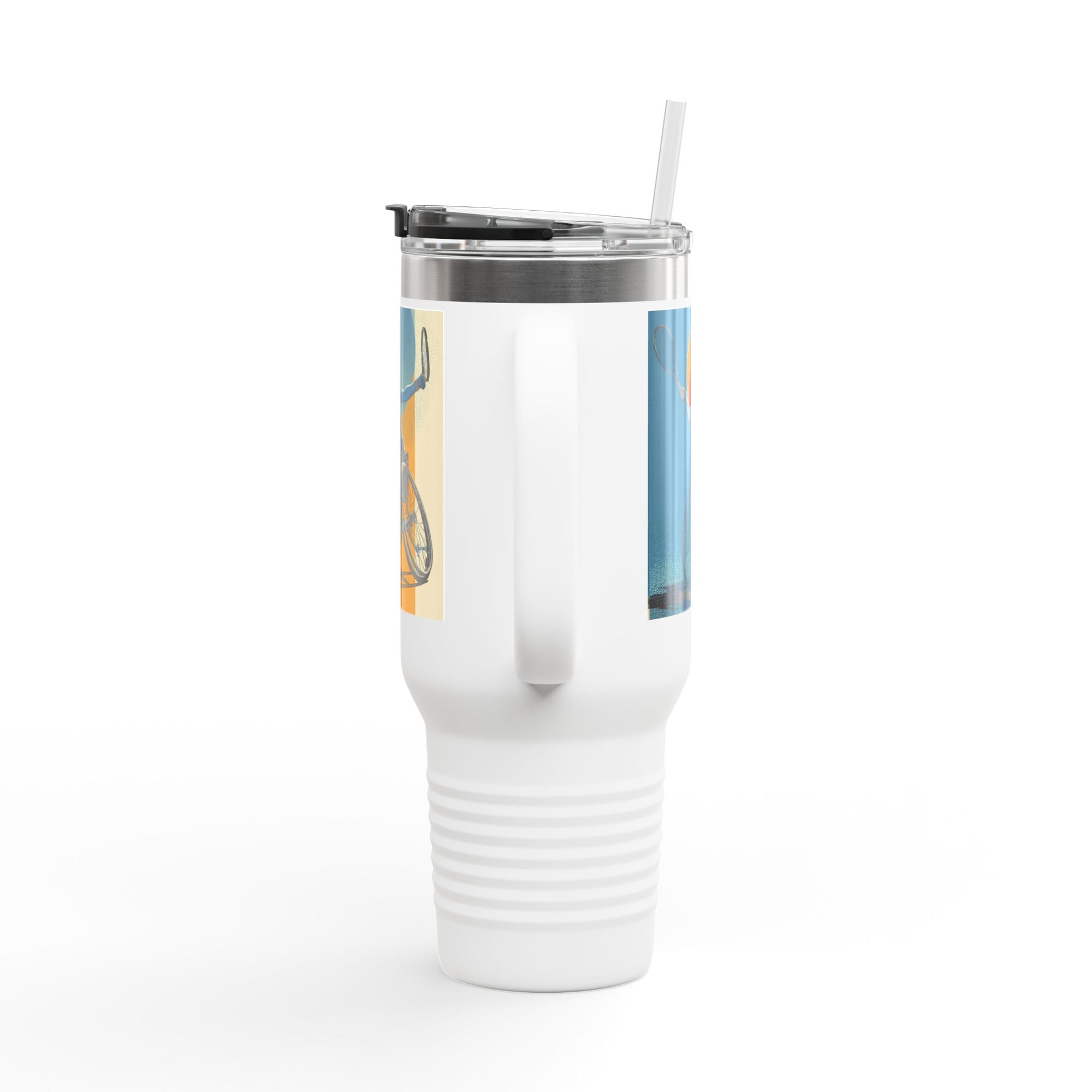 Vibrant Insulated Travel Mug, 40oz | Stylish Drinkware for Outdoor Adventures, Sports, Travel, Gifts