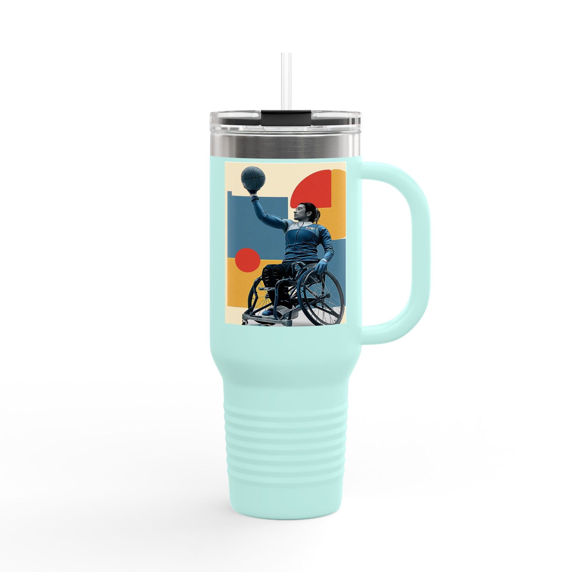 Vibrant Insulated Travel Mug, 40oz | Stylish Drinkware for Outdoor Adventures, Sports, Travel, Gifts