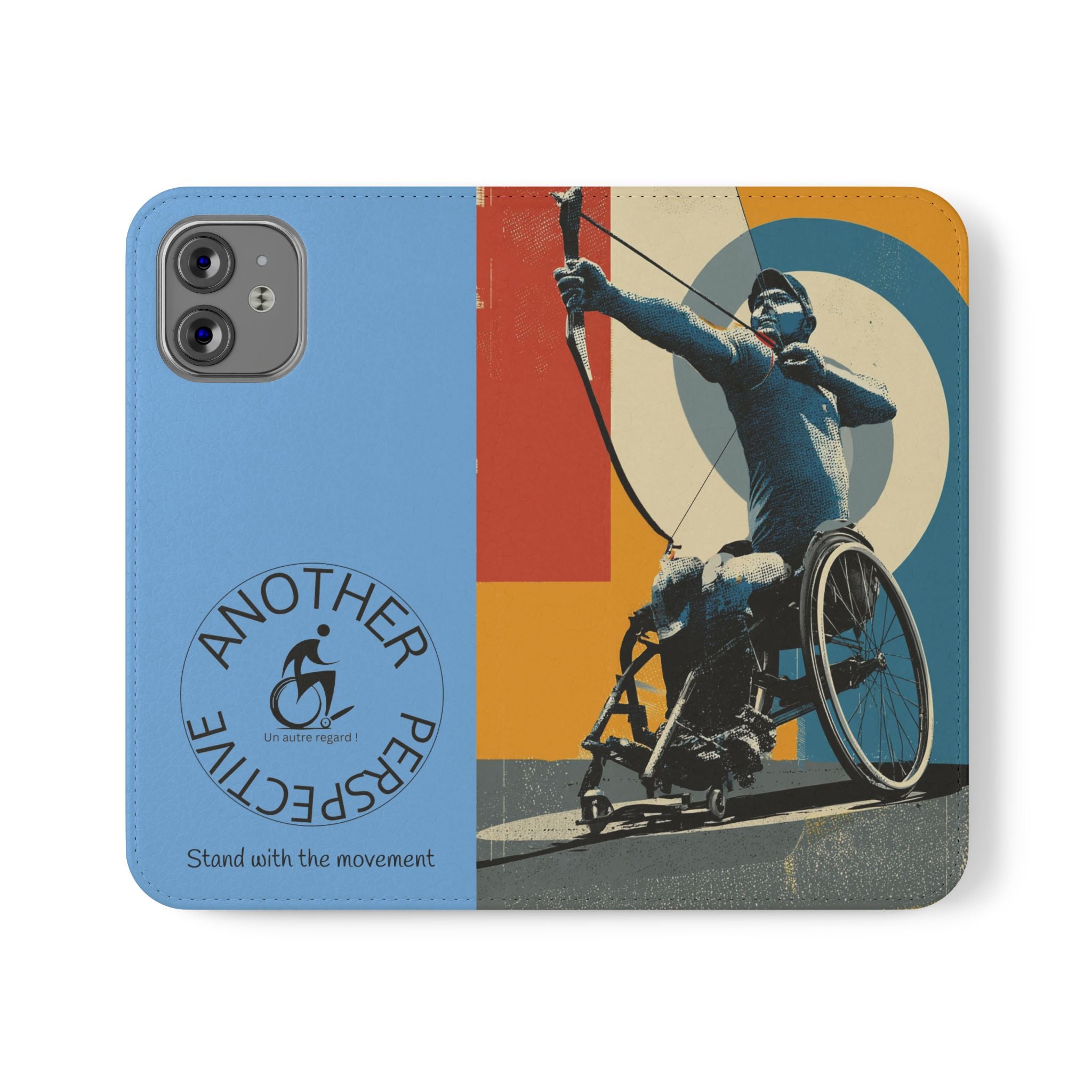 Sporty Flip Case for Athletes Archery, Phone Wallet Cover, Stylish Mobile Case, Perfect Gift for Sports Fans, Functional Design