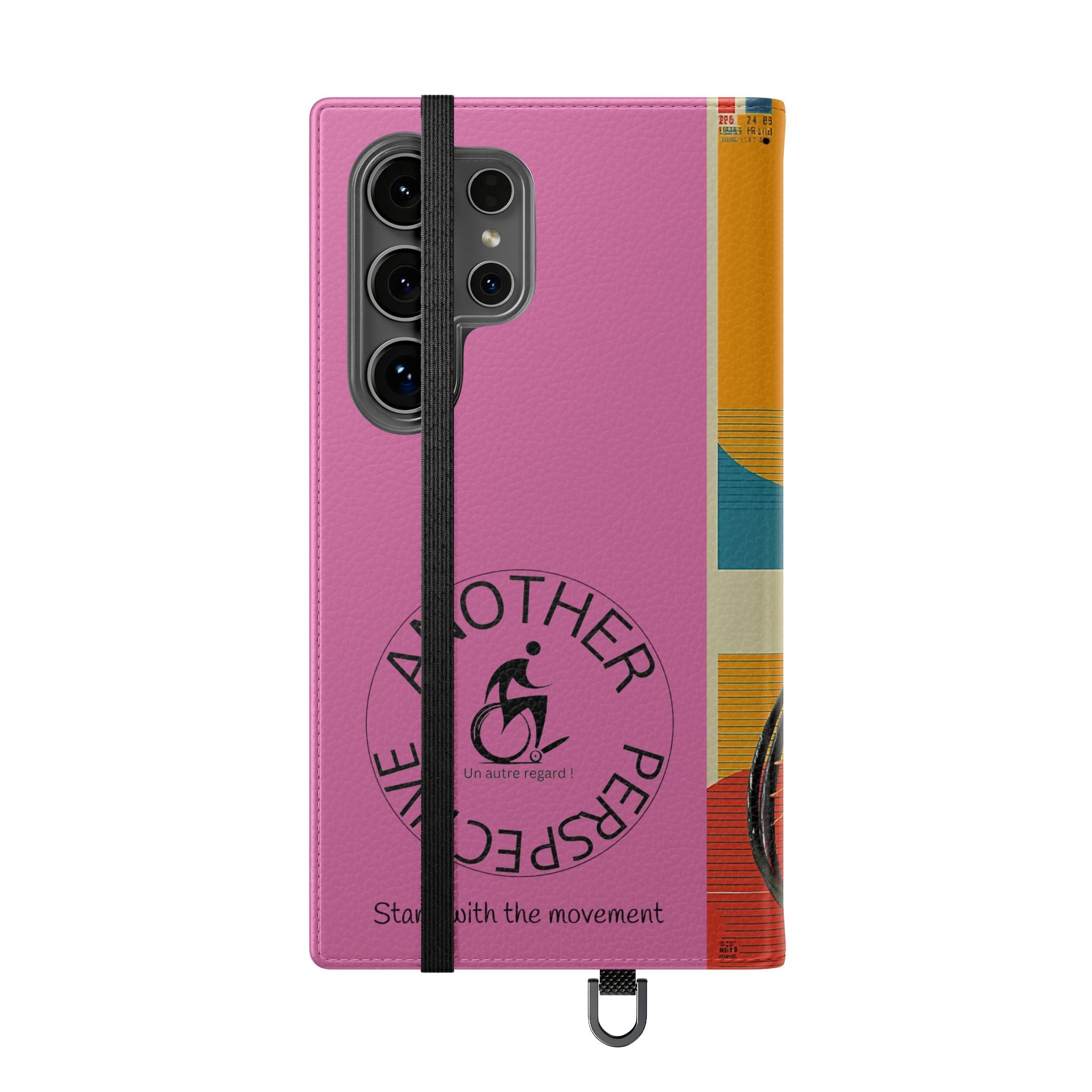 Sporty Flip Case for Wheelchair Basket Athletes, Phone Cover, Active Lifestyle Accessory, Gift for Sports Lovers, Personalized Case