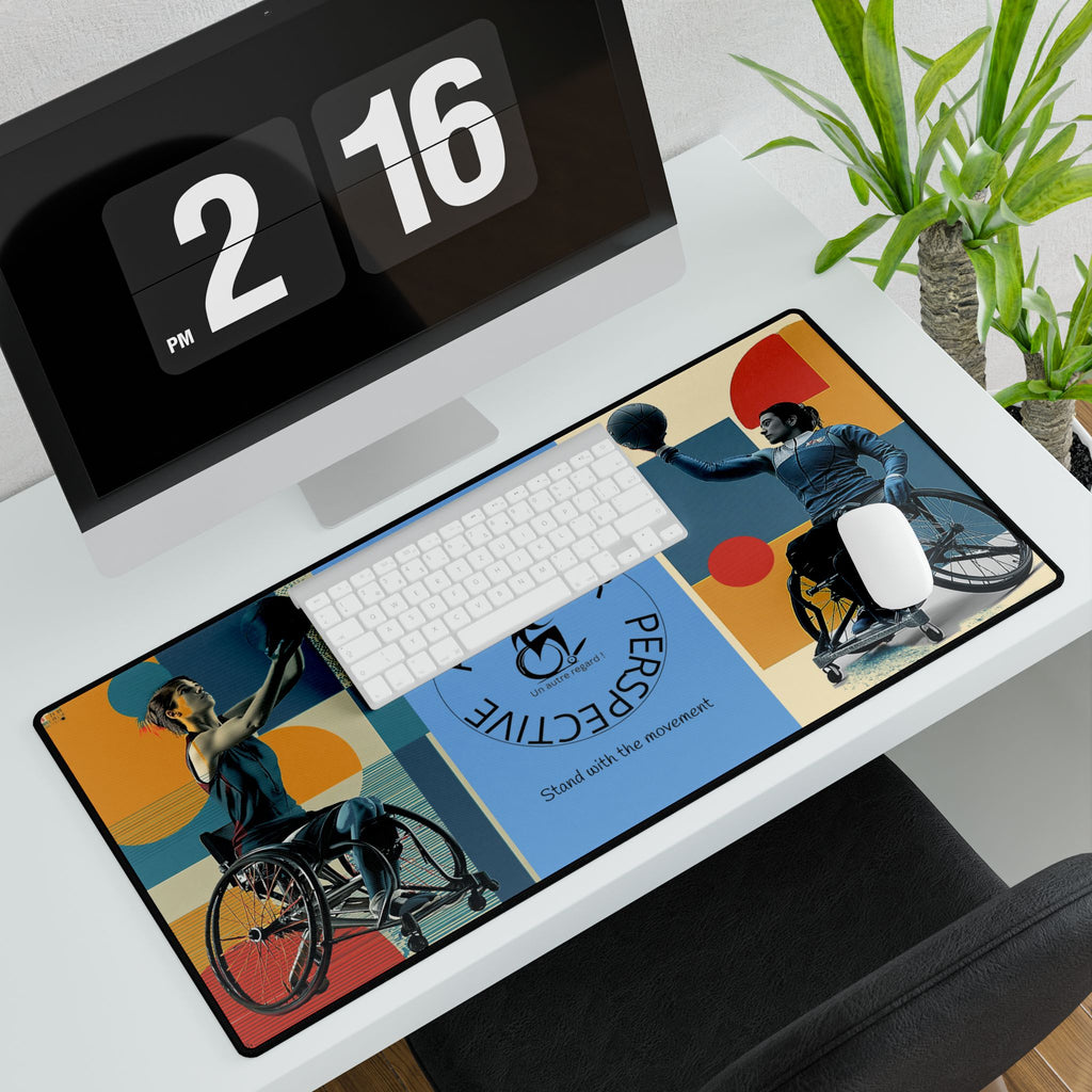 Adaptive Basket Sports Desk Mat - Another Perspective | Motivational Workspace Décor, Office Gift, Inspirational Desk Pad, Home Office Decor, [...]