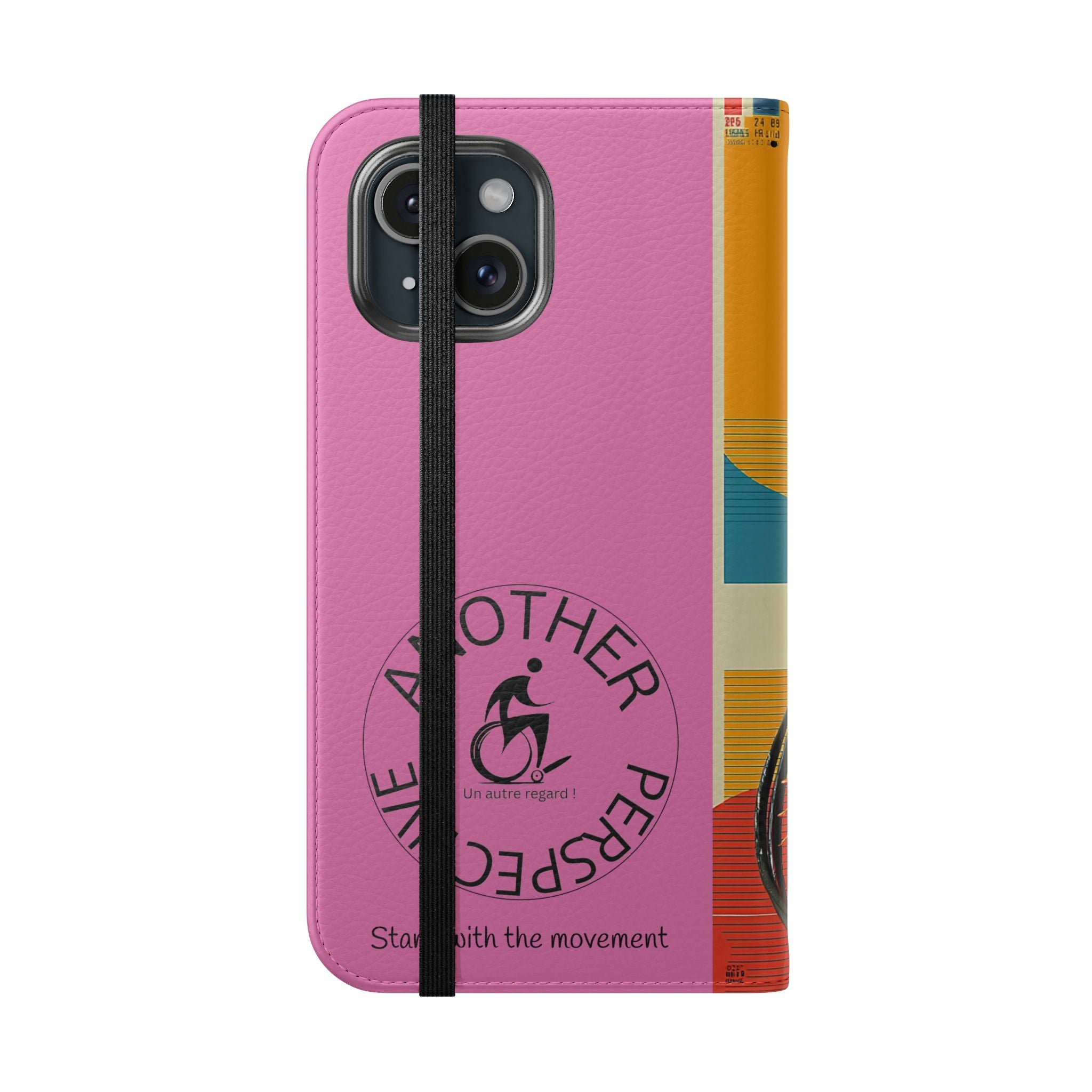 Sporty Flip Case for Wheelchair Basket Athletes, Phone Cover, Active Lifestyle Accessory, Gift for Sports Lovers, Personalized Case