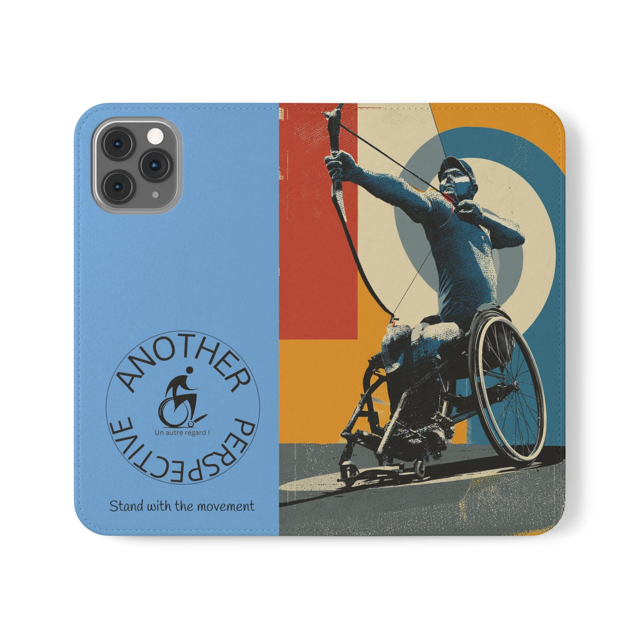 Sporty Flip Case for Athletes Archery, Phone Wallet Cover, Stylish Mobile Case, Perfect Gift for Sports Fans, Functional Design