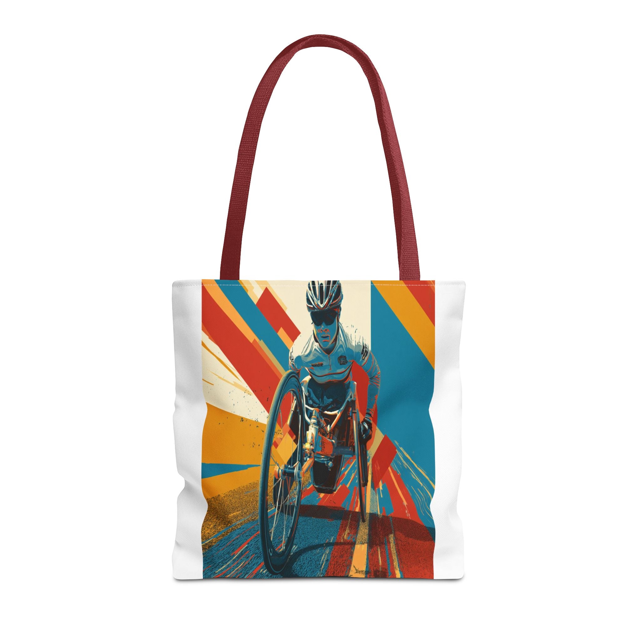 Inspirational Wheelchair Sports Tote Bag | Motivational Gym Bag, Everyday Use, Eco-Friendly Gift, Unique Sporty Design