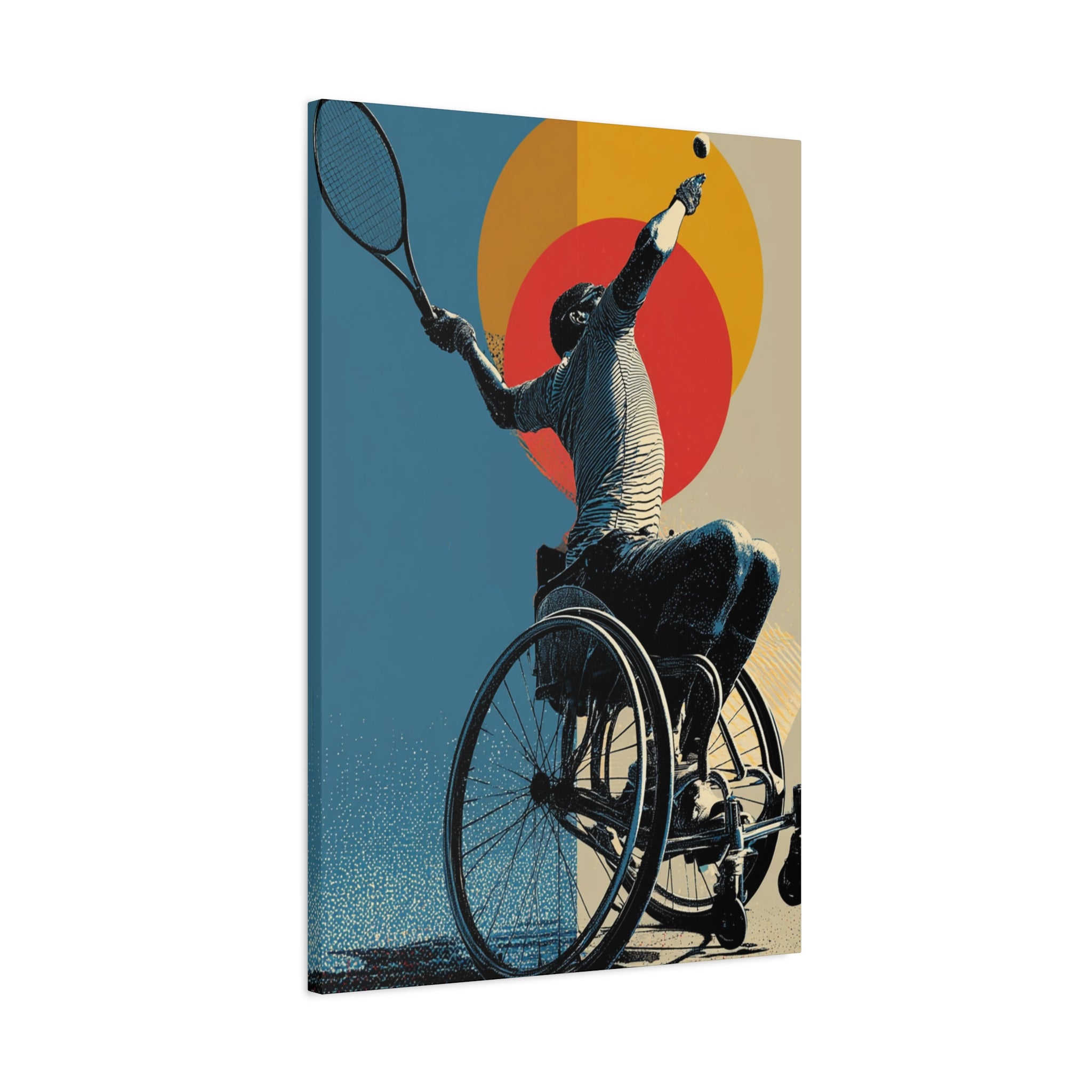 Empowering Wheelchair Tennis Canvas Art, Inspirational Wall Decor, Motivational Home Decor, Unique Gift for Sports Enthusiasts, [...]