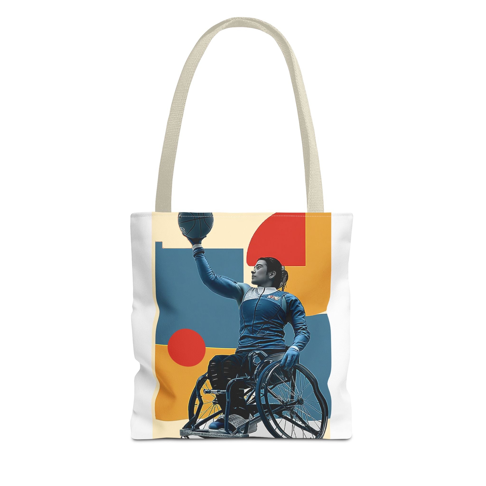 Inspirational Wheelchair Sports Tote Bag | Motivational Gym Bag, Everyday Use, Eco-Friendly Gift, Unique Sporty Design