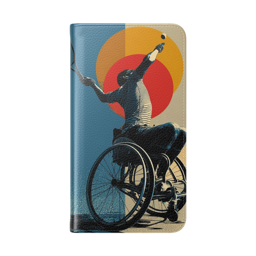 Sporty Flip Case for Athletes Tennis, Phone Wallet Cover, Stylish Mobile Case, Perfect Gift for Sports Fans, Functional Design