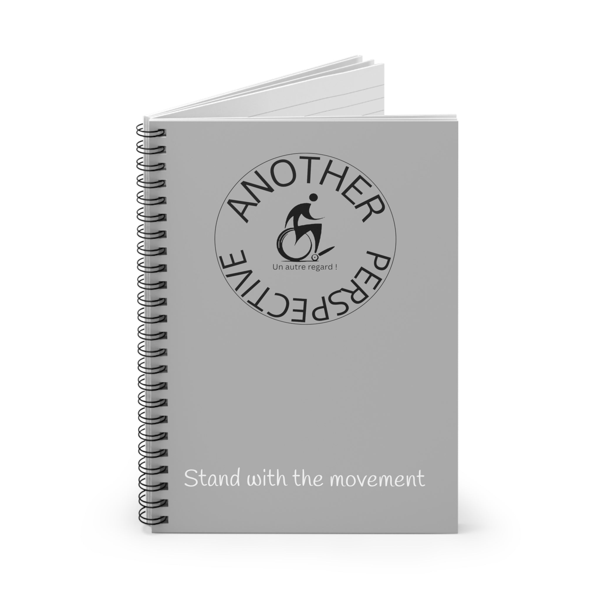 Inspirational Spiral Notebook Logo- Empowering Artwork, Ideal for Goal-Setting, Journaling, Gifts for Athletes, Rehab Tools, Women's Empowerment