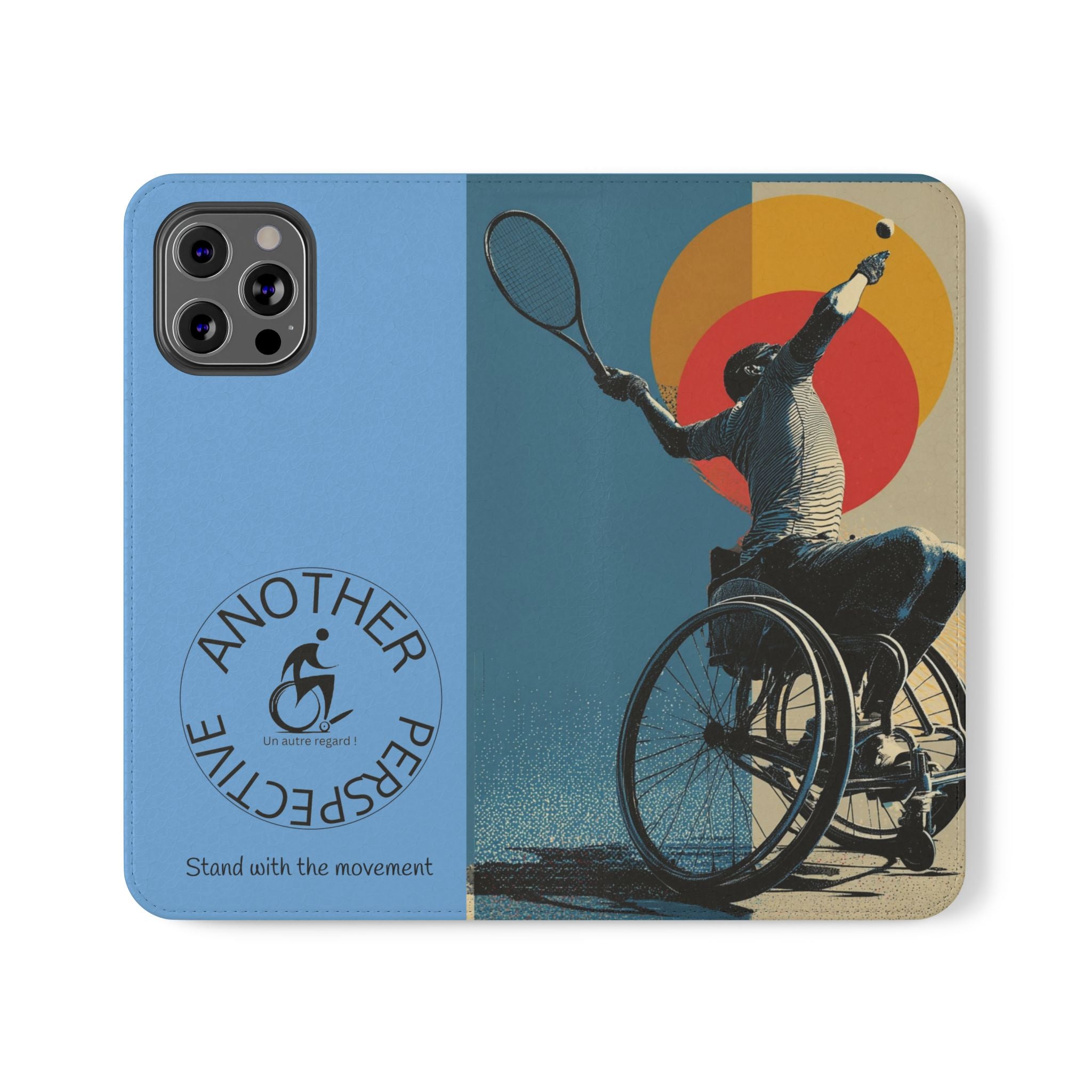Sporty Flip Case for Athletes Tennis, Phone Wallet Cover, Stylish Mobile Case, Perfect Gift for Sports Fans, Functional Design