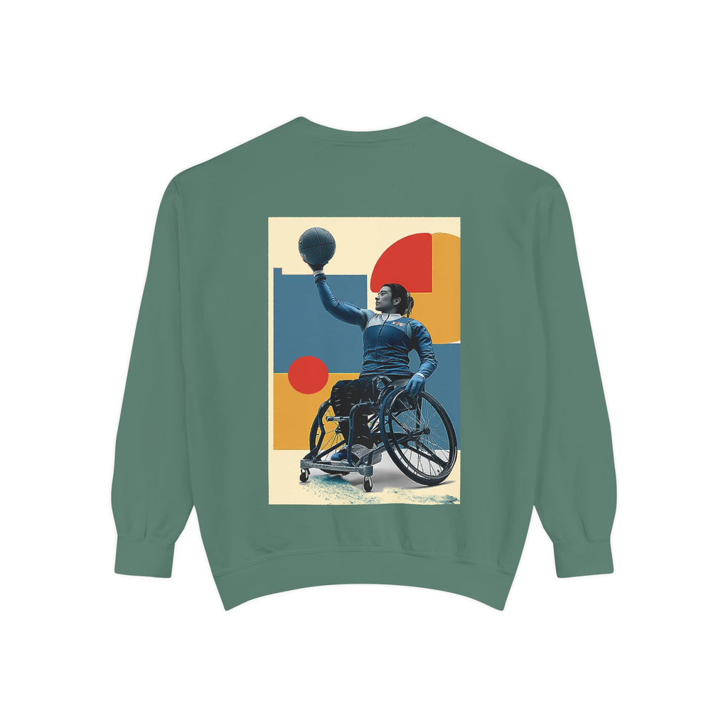 Inspirational Unisex Sweatshirt - Motivational Sports Basket Design | Perfect for Coaches, Athletes, Gifts, Casual Wear, and Events