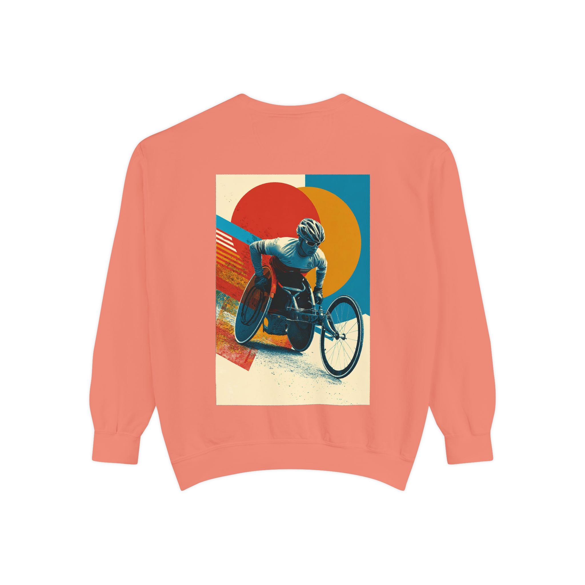 Inspirational Unisex Sweatshirt - Motivational Sports Wheelchair course Design | Perfect for Coaches, Athletes, Gifts, Casual Wear, and Events