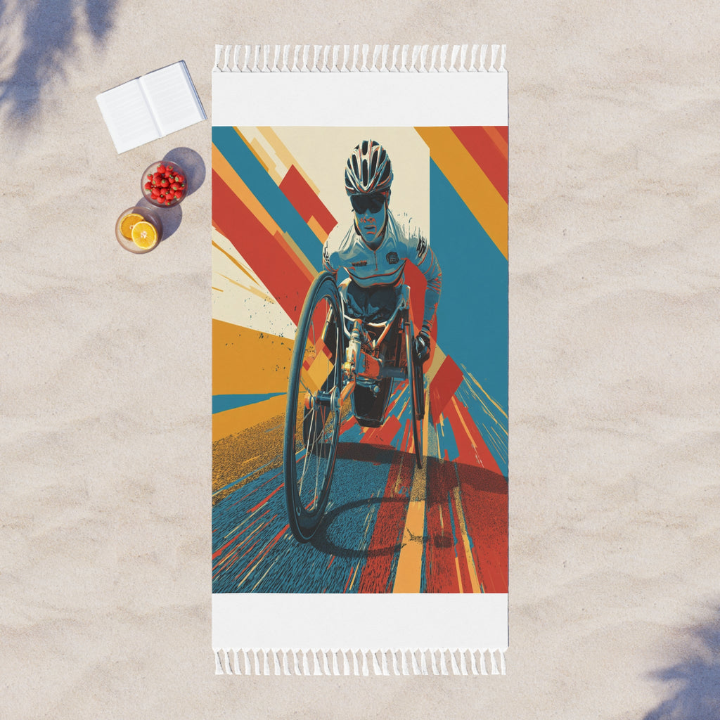 Boho Beach Towel - Vibrant Runner Design for Beach Days, Summer Fun, Gym Workout, Poolside Lounging, Outdoor Adventures