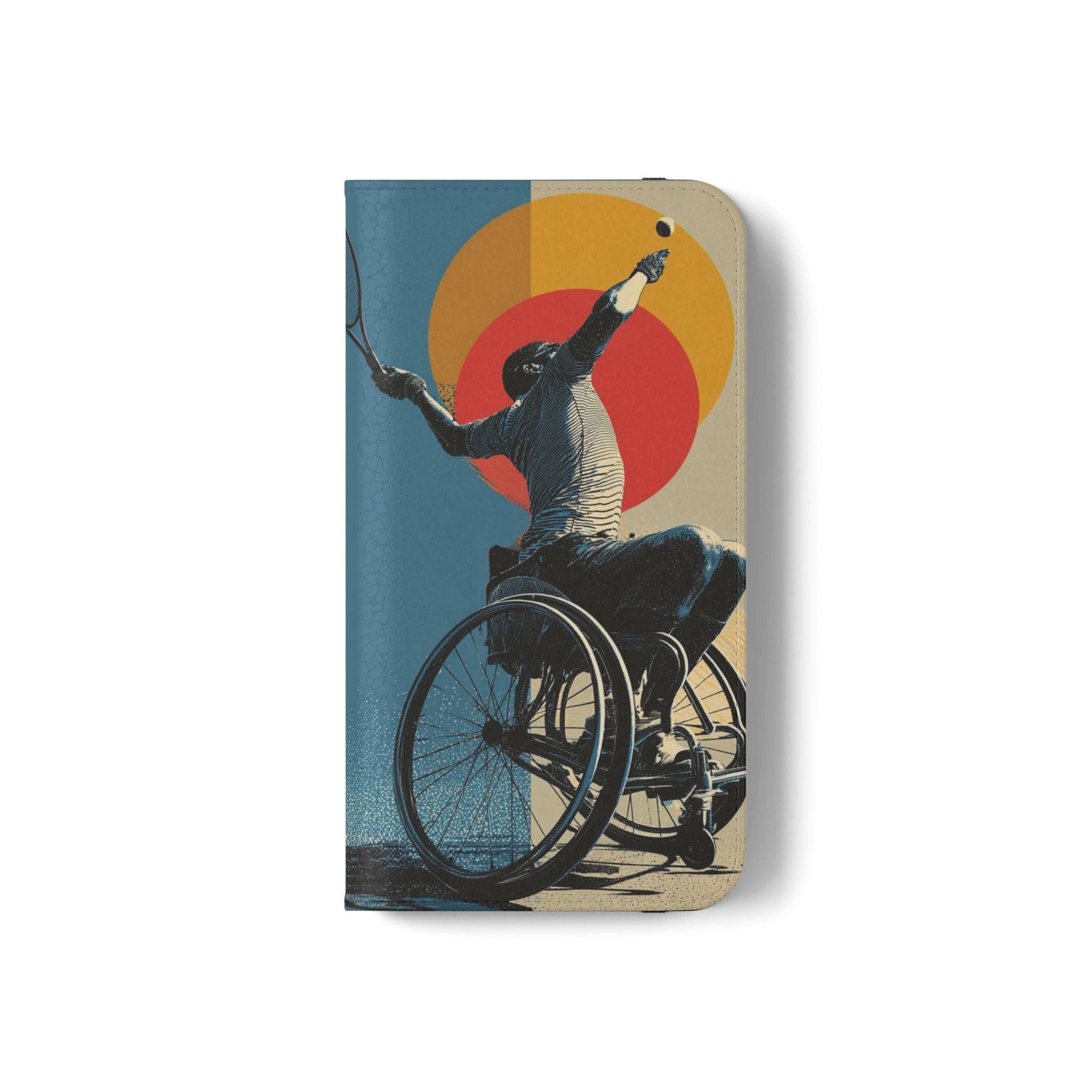 Sporty Flip Case for Athletes Tennis, Phone Wallet Cover, Stylish Mobile Case, Perfect Gift for Sports Fans, Functional Design