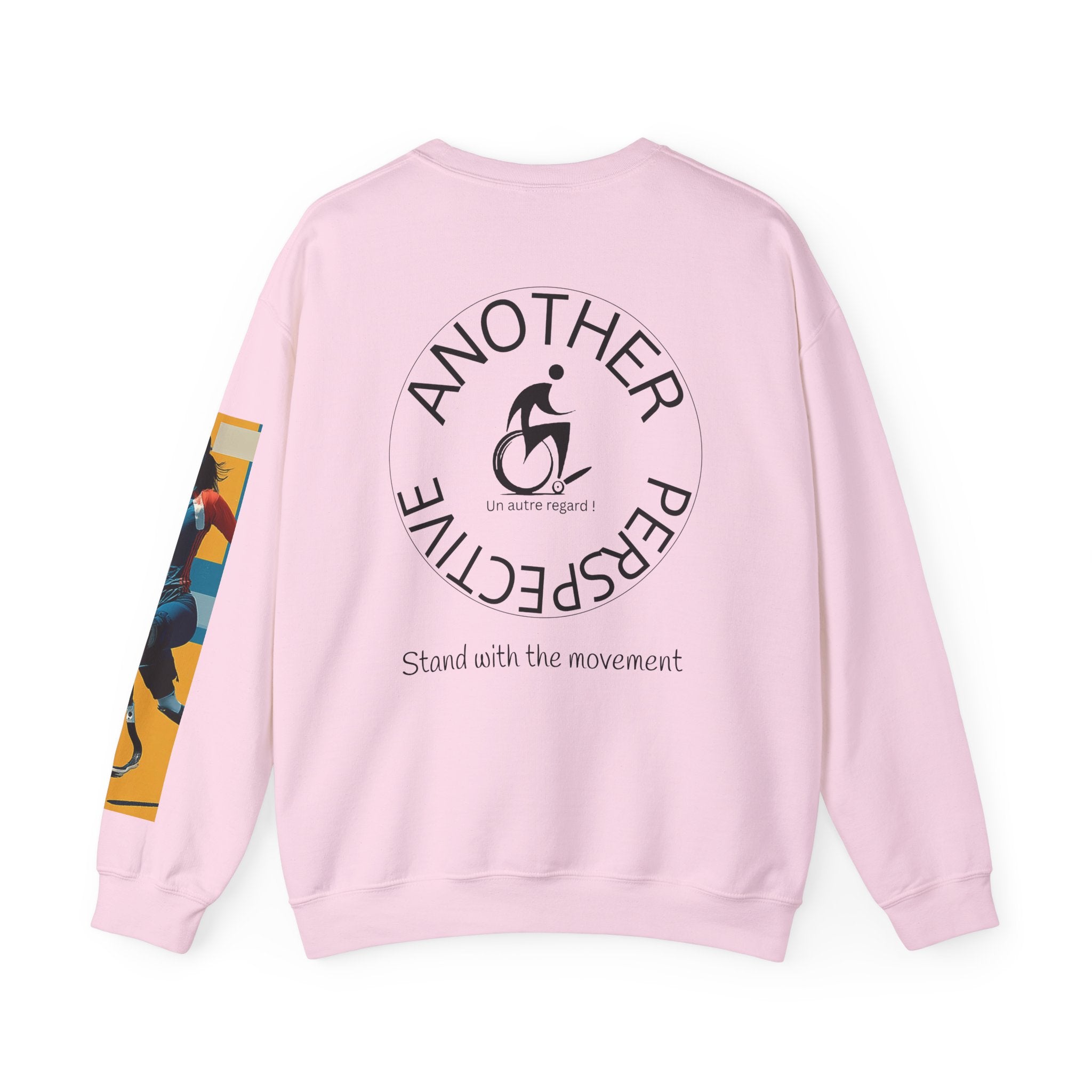 Inclusive WheelChair Course Sports Themed Sweatshirt for Empowerment, Unisex Heavy Blend Crewneck, Inspirational Gift for Activists