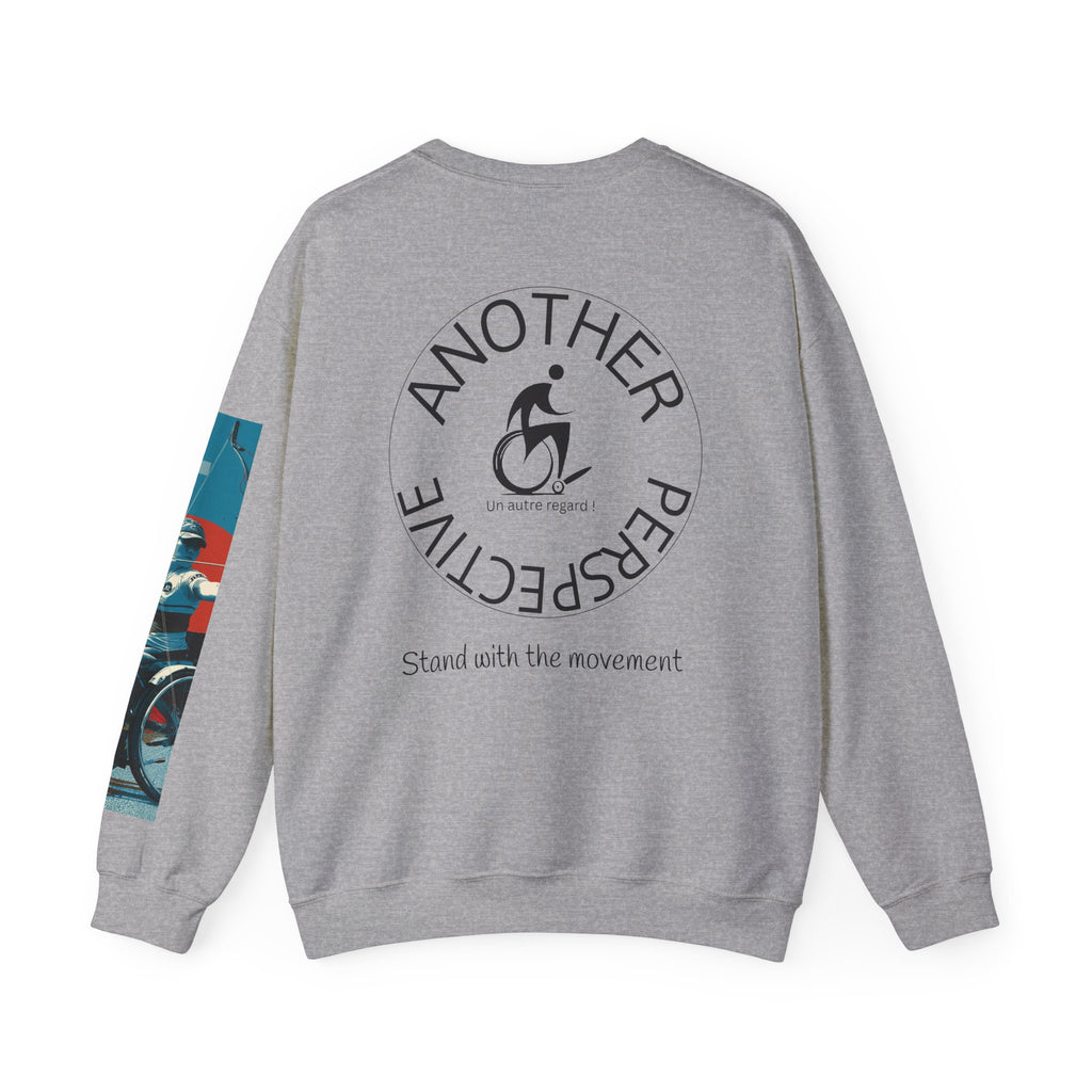 nclusive WheelChair Archery Sports Themed Sweatshirt for Empowerment, Unisex Heavy Blend Crewneck, Inspirational Gift for Activists