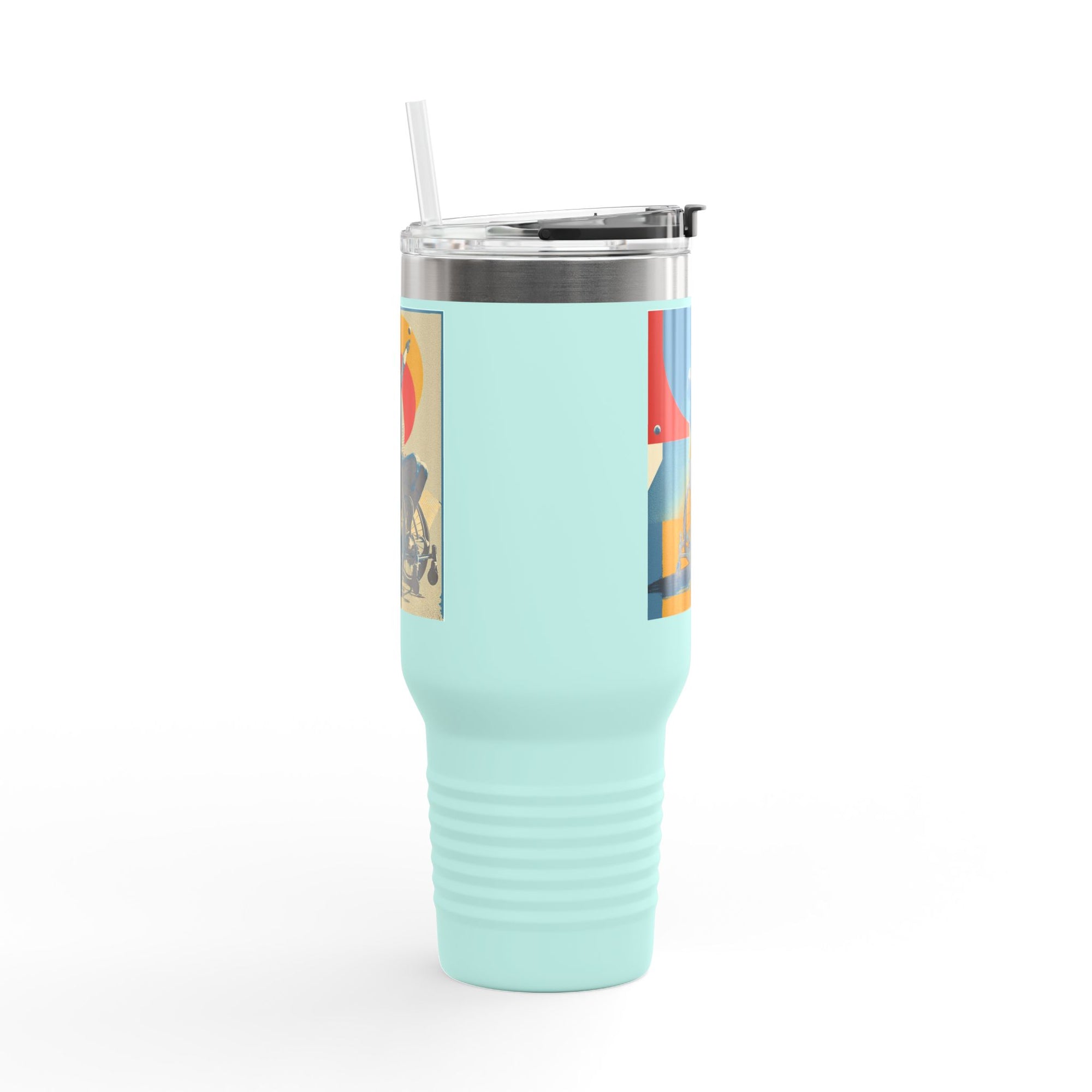 Vibrant Insulated Travel Mug, 40oz | Stylish Drinkware for Outdoor Adventures, Sports, Travel, Gifts