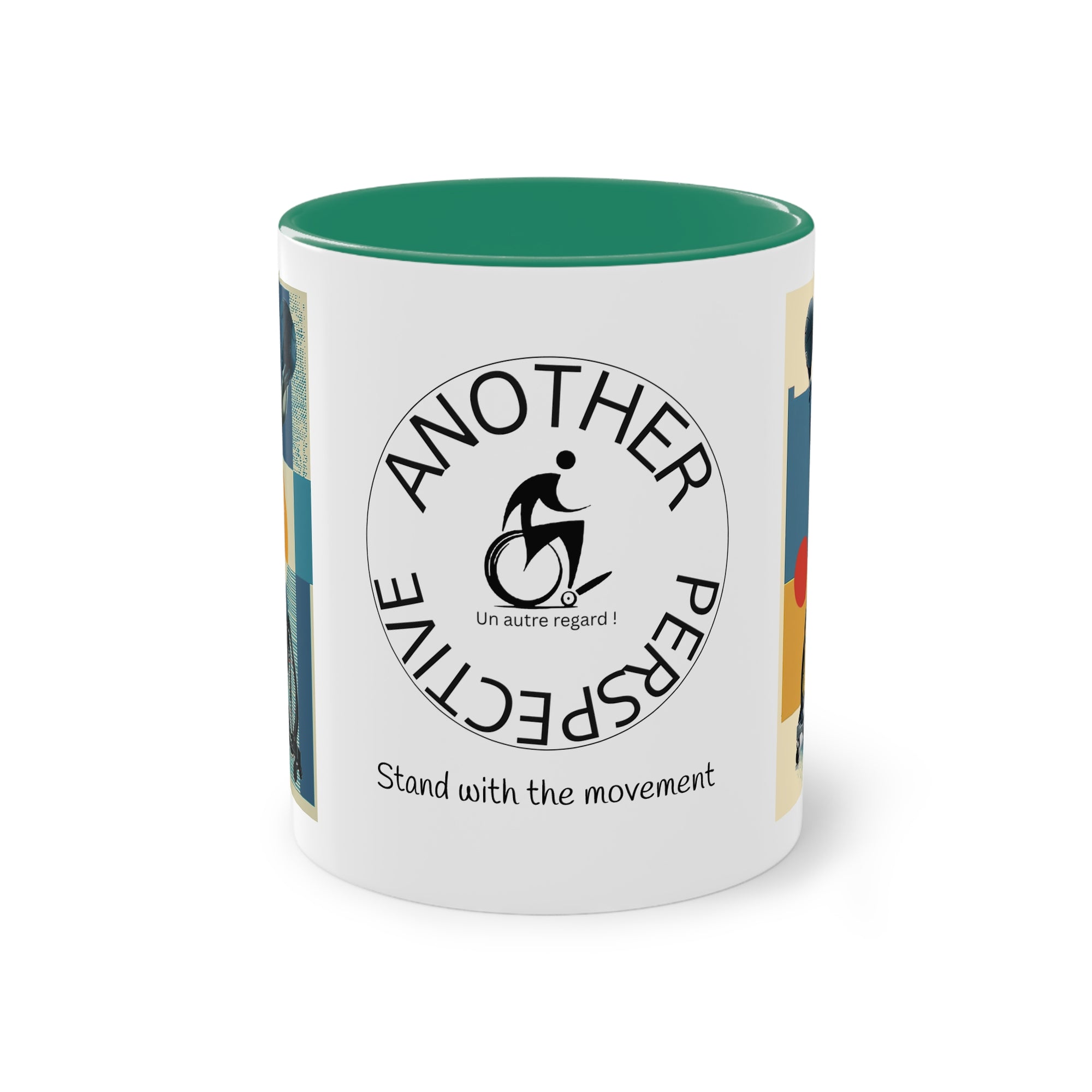Dynamic Two-Tone Coffee Mug Basket,  Ideal Gift for Athletes, Motivational Morning Caffeine Boost, Sports Lover Cup
