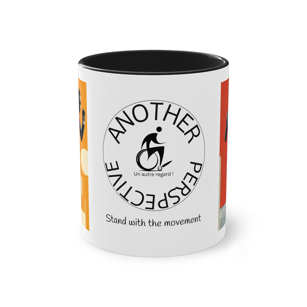 Dynamic Two-Tone Coffee Mug Course, Drinkware, Ideal Gift for Athletes, Motivational Morning Caffeine Boost, Sports Lover Cup