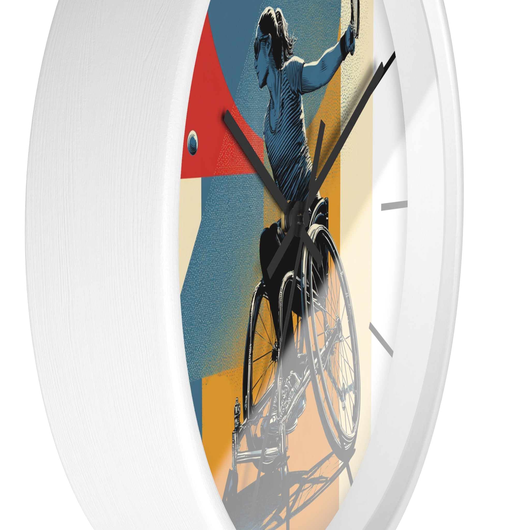 Motivational Sports Tennis Wall Clock, Inspirational Decor for Athletes, Fitness Gift, Perfect for Home Gym, Competition, or Office