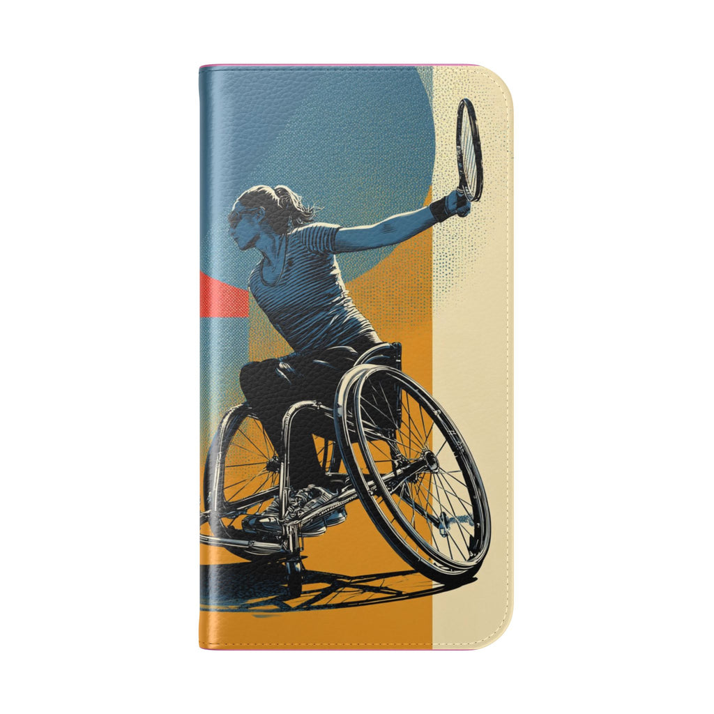Sporty Flip Case for Athletes Tennis, Phone Wallet Cover, Stylish Mobile Case, Perfect Gift for Sports Fans, Functional Design