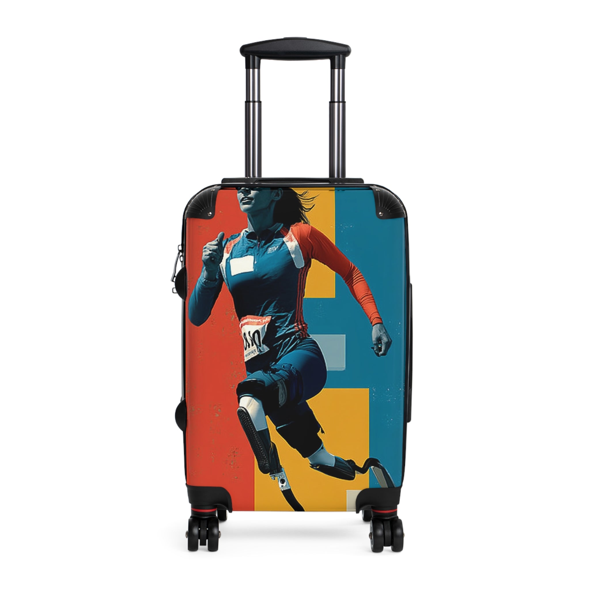 Wheelchair Course Athlete Suitcase - Travel Gear for Adaptive Sports, Unique Luggage, Inspirational Gift, Mobility Travel, Adventure Bag