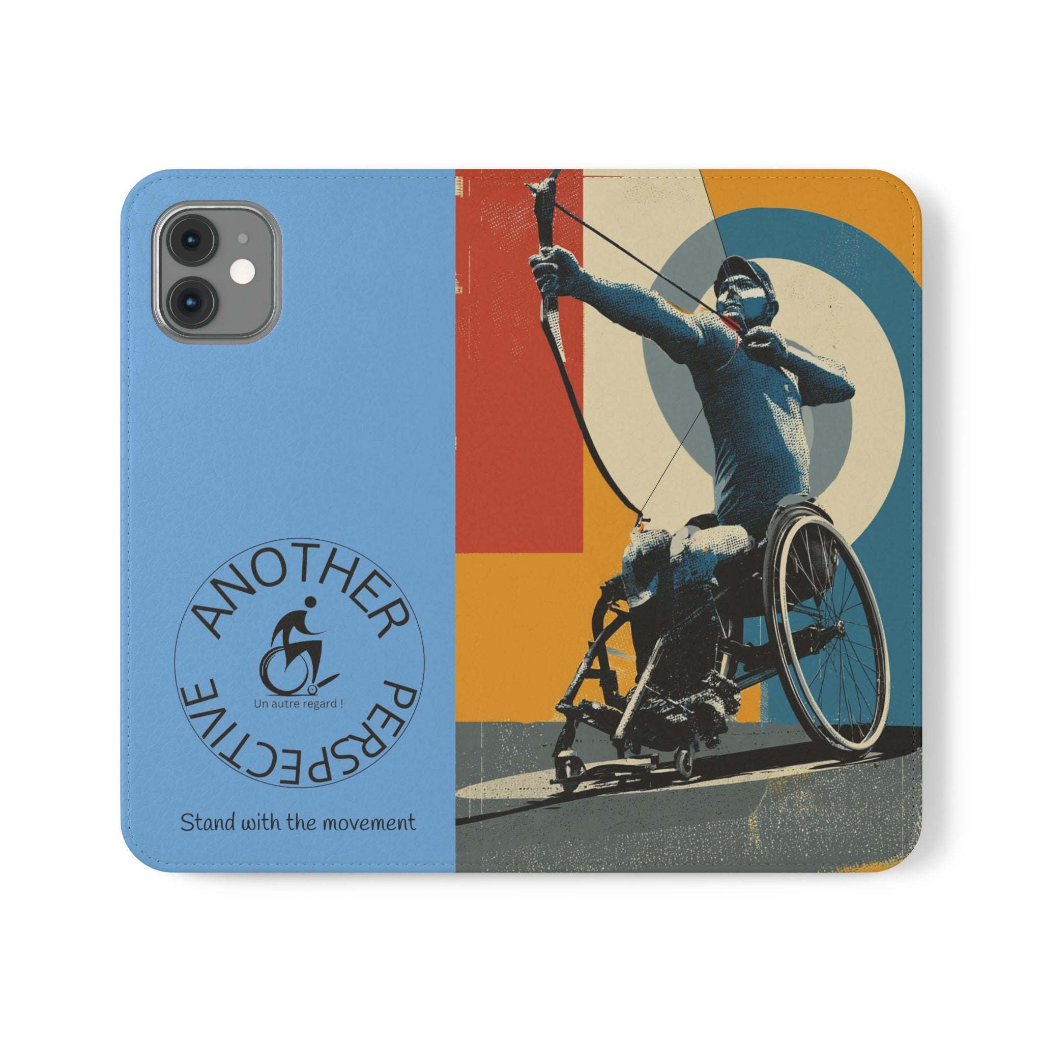 Sporty Flip Case for Athletes Archery, Phone Wallet Cover, Stylish Mobile Case, Perfect Gift for Sports Fans, Functional Design