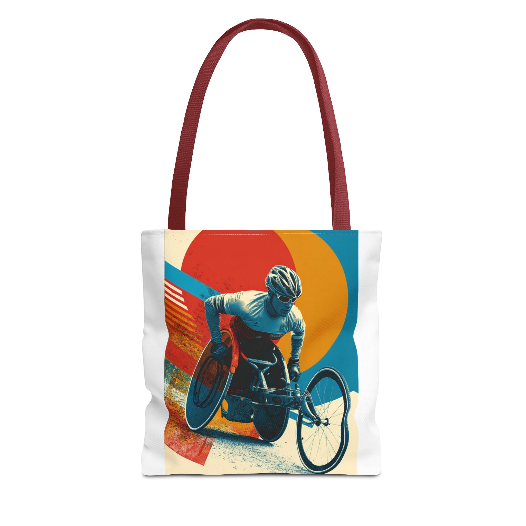 Inspirational Wheelchair Sports Tote Bag | Motivational Gym Bag, Everyday Use, Eco-Friendly Gift, Unique Sporty Design