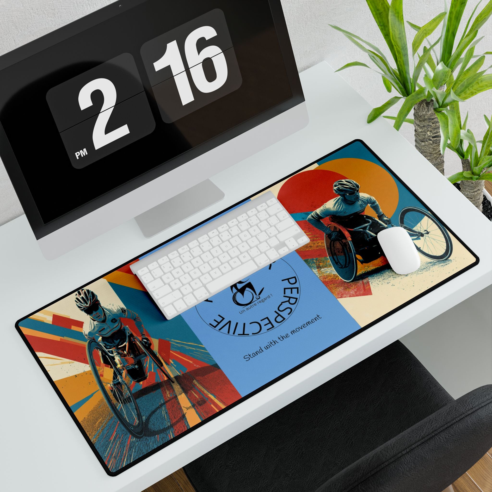 Adaptive Wheelchair Course Desk Mat - Another Perspective | Motivational Workspace Décor, Office Gift, Inspirational Desk Pad, Home Office Decor, [...]