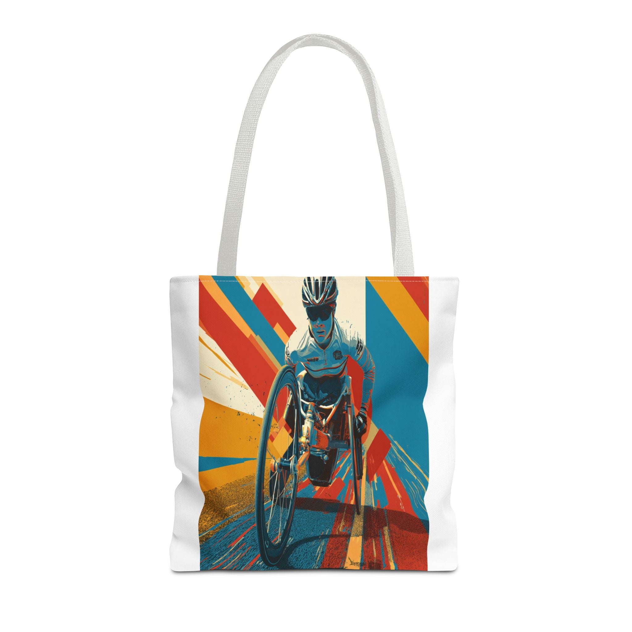 Inspirational Wheelchair Sports Tote Bag | Motivational Gym Bag, Everyday Use, Eco-Friendly Gift, Unique Sporty Design