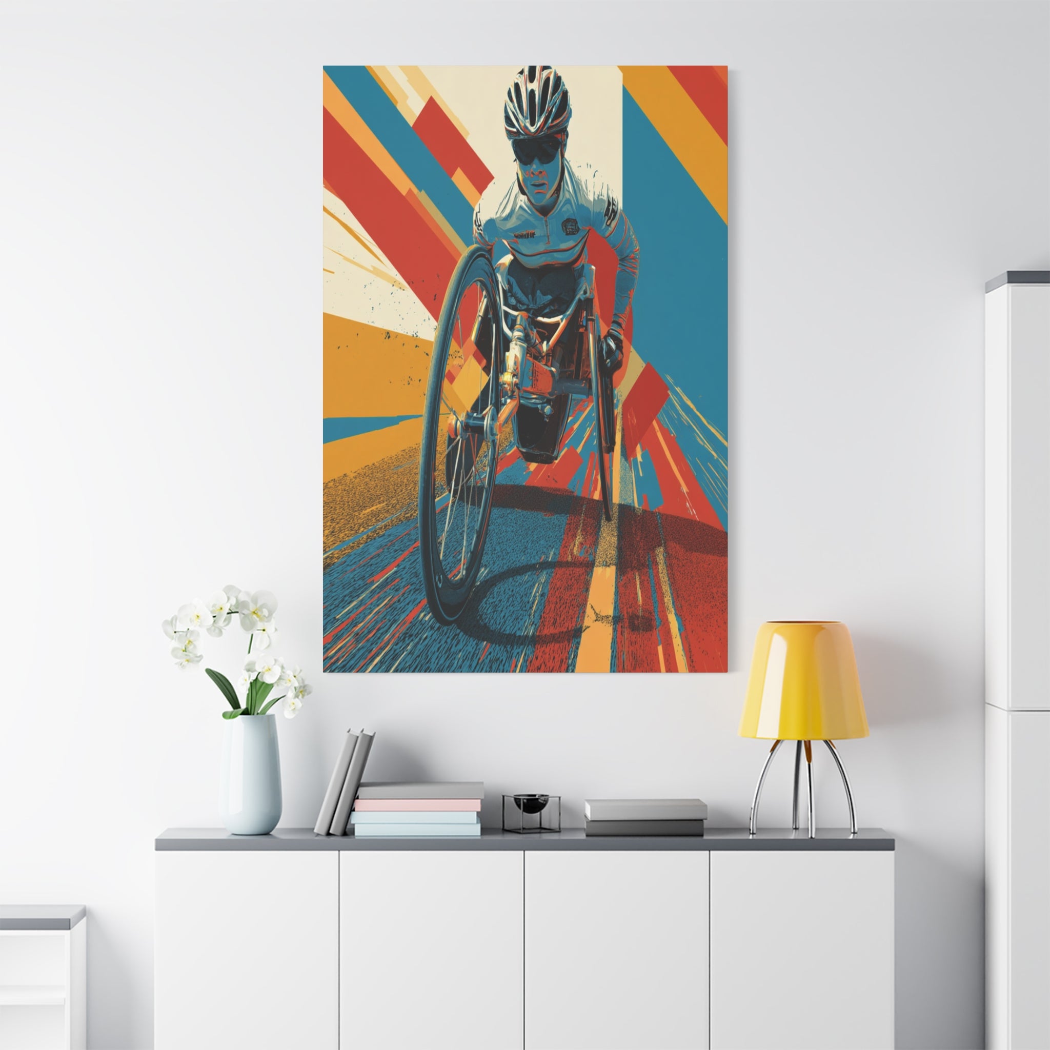 Empowering Wheelchair Athlete Canvas Art, Inspirational Wall Decor, Motivational Home Decor, Unique Gift for Sports Enthusiasts, [...]